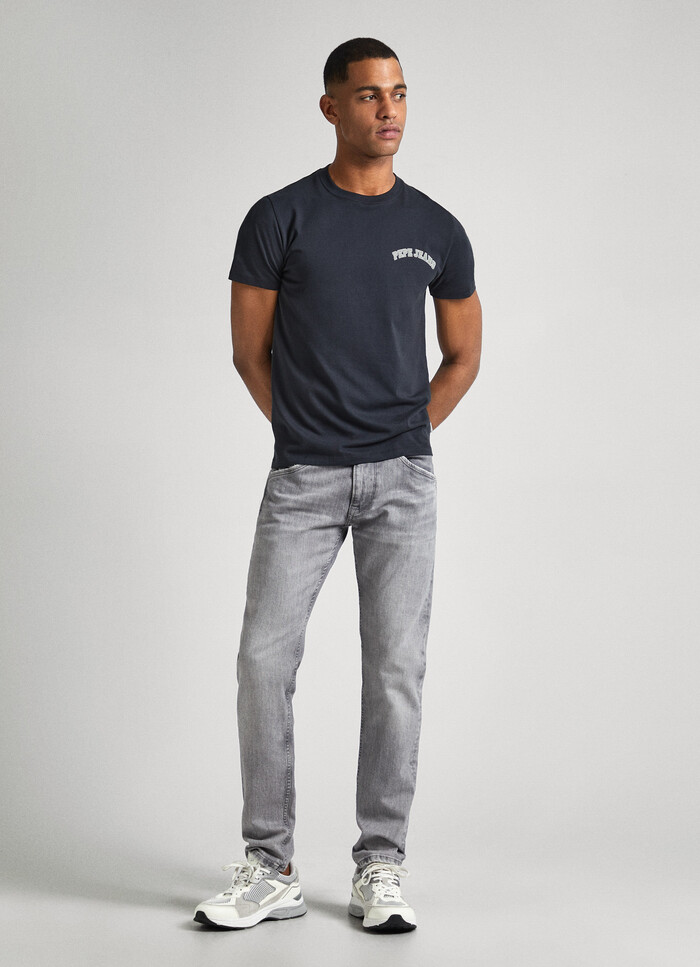 TAPER FIT MID-RISE JEANS - SPIKE