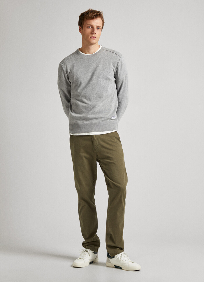SKINNY FIT CHINO TROUSERS