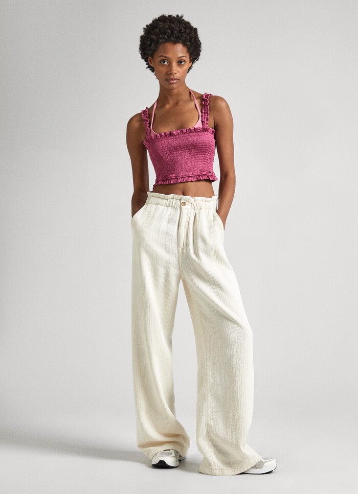 HIGH-RISE LOOSE FIT TROUSERS