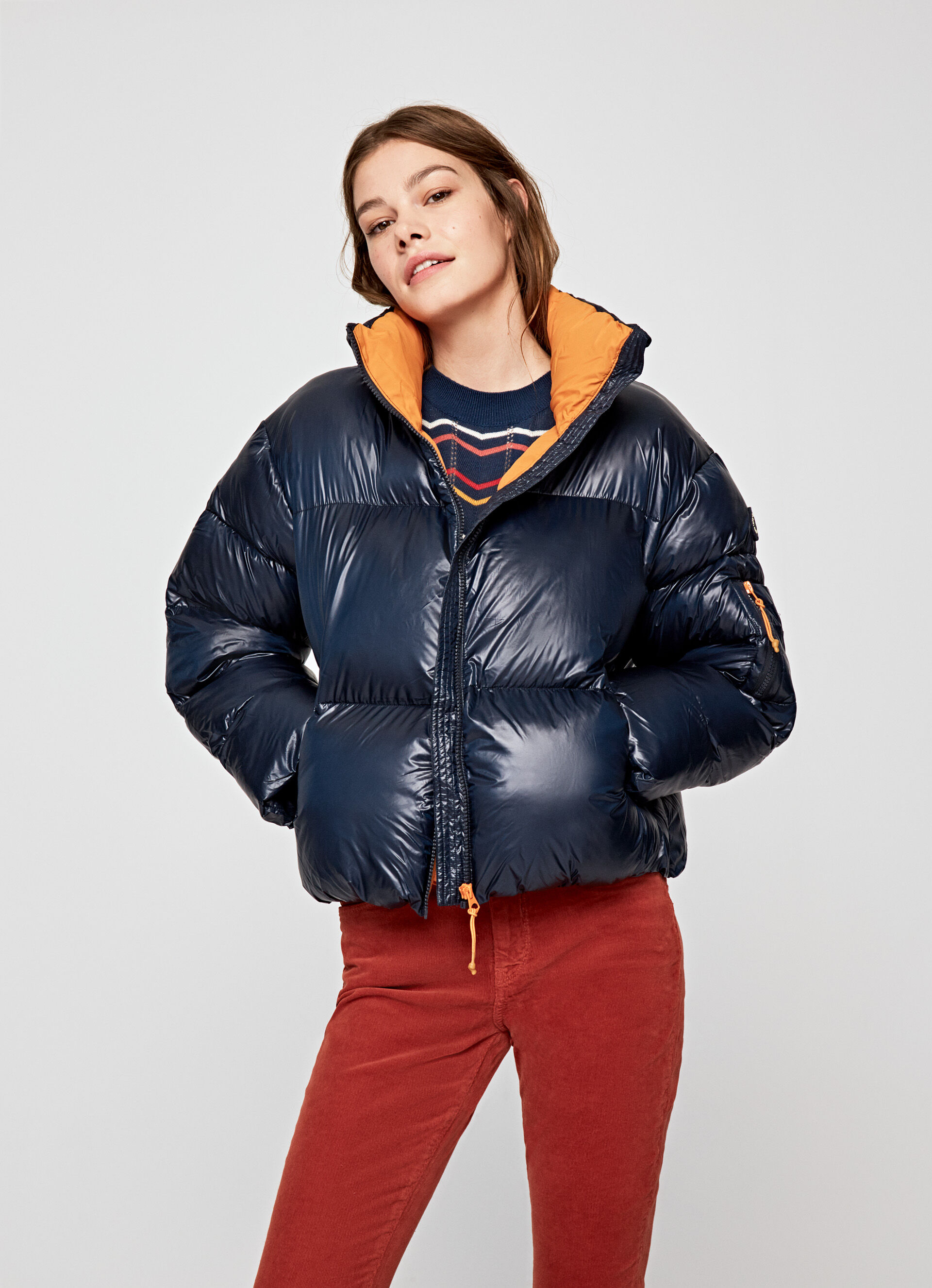CLAIRE OVERSIZE SHORT COAT | PepeJeans