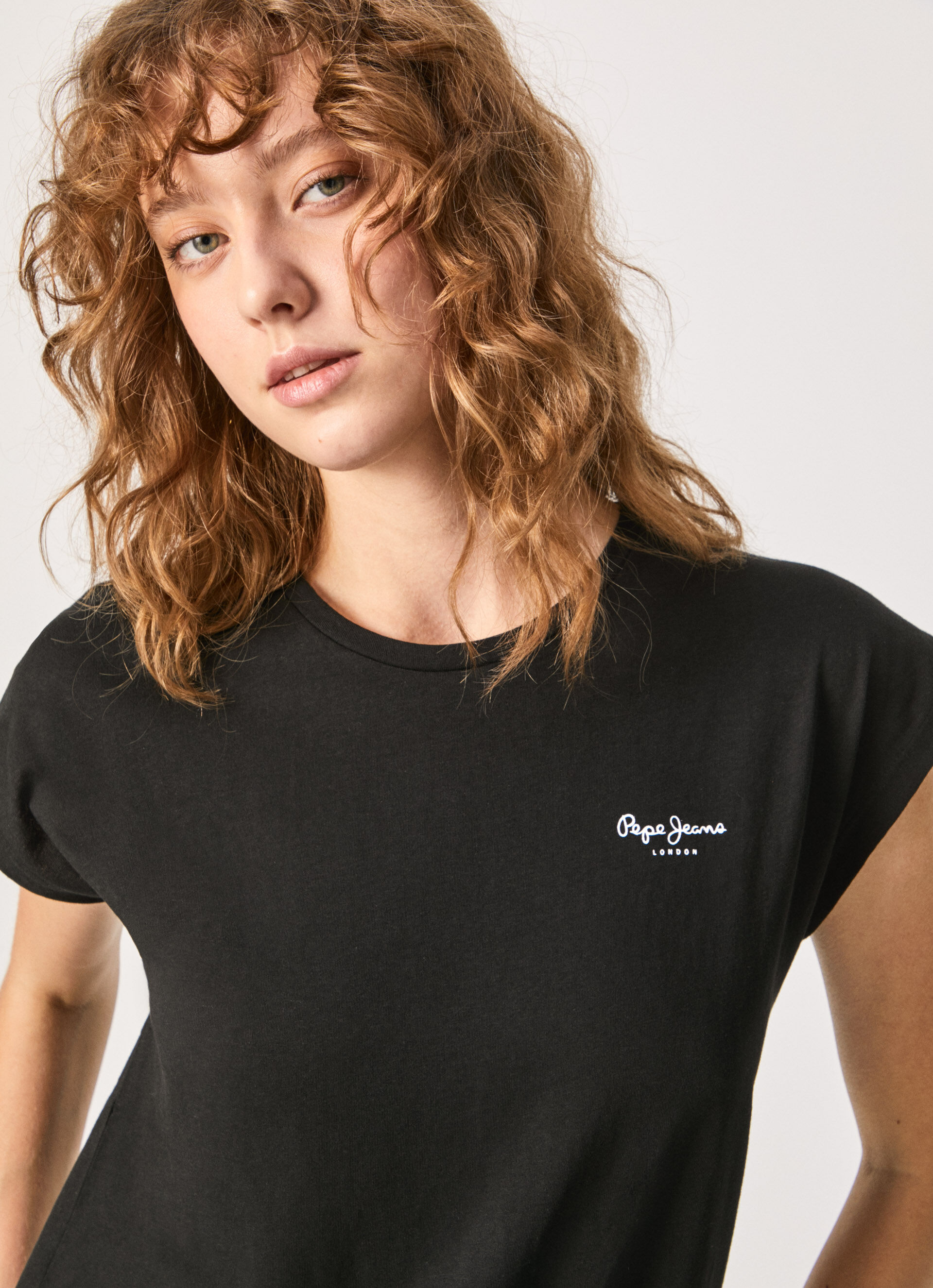 BLOOM BASIC T-SHIRT WITH LOGO | PepeJeans