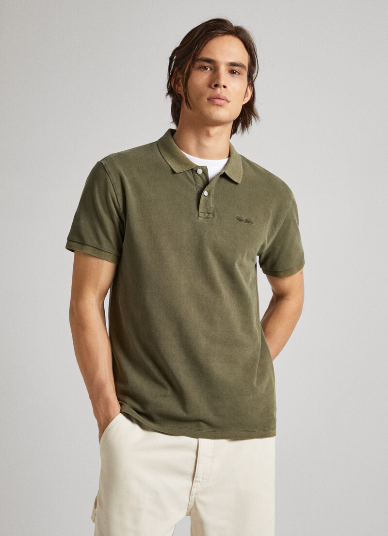Poloshirt Piqué Logo Gestickt | Pepe Jeans
