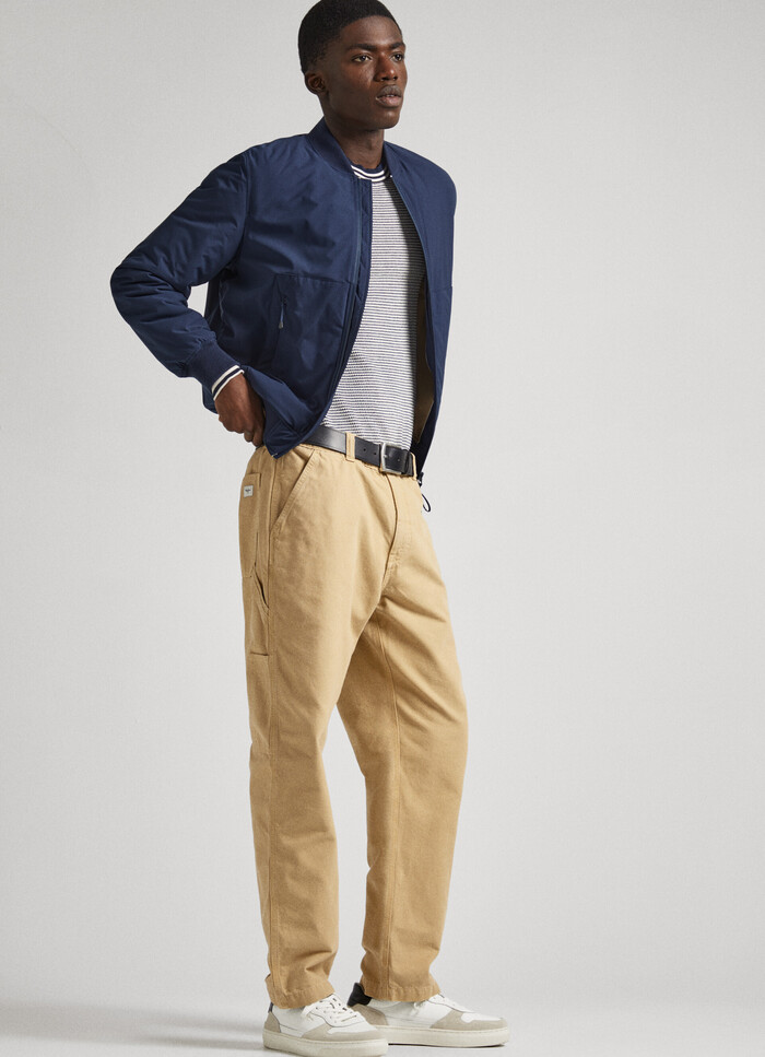 RELAXED FIT COTTON TROUSERS