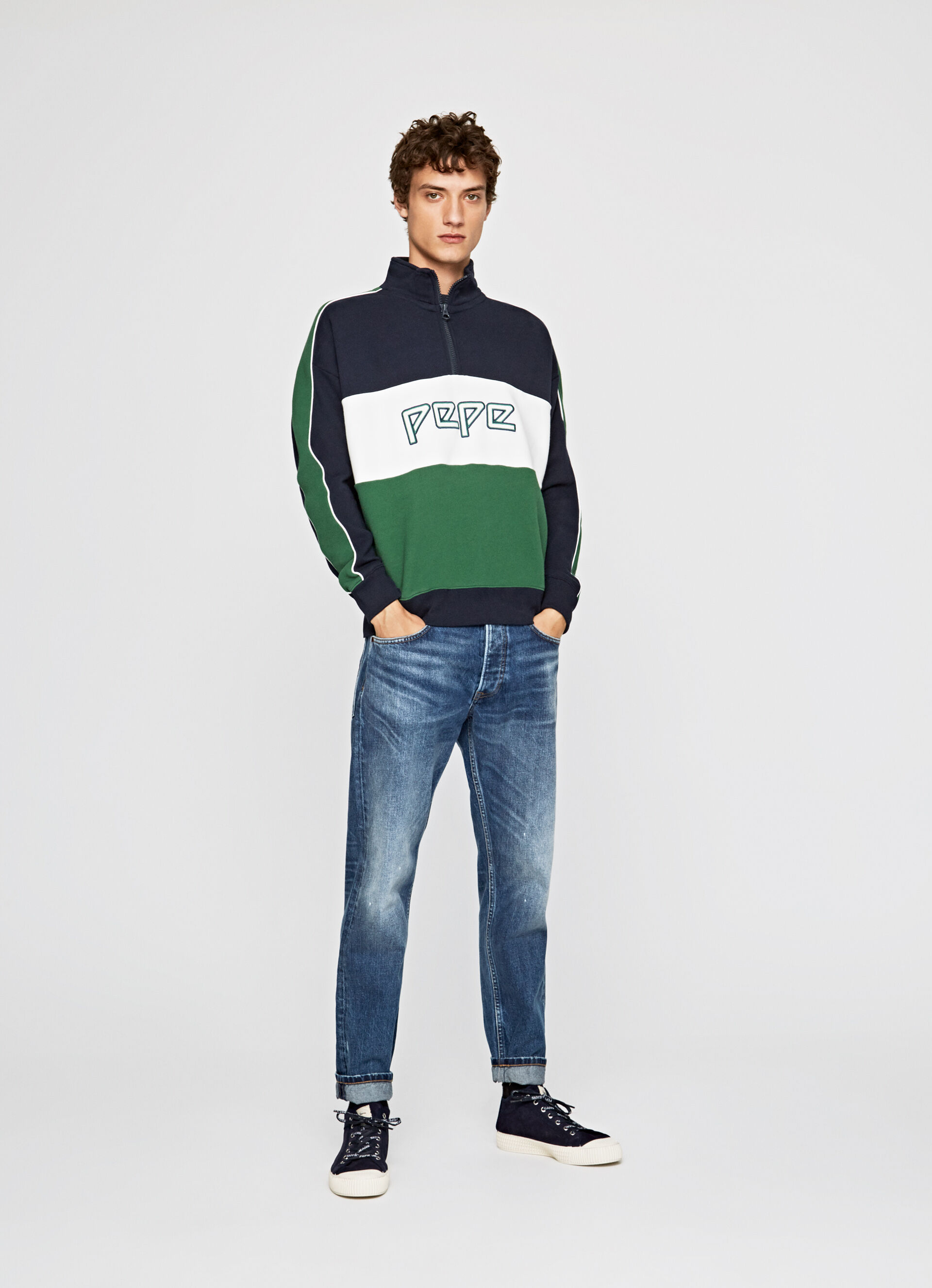 zip up drawstring hoodie