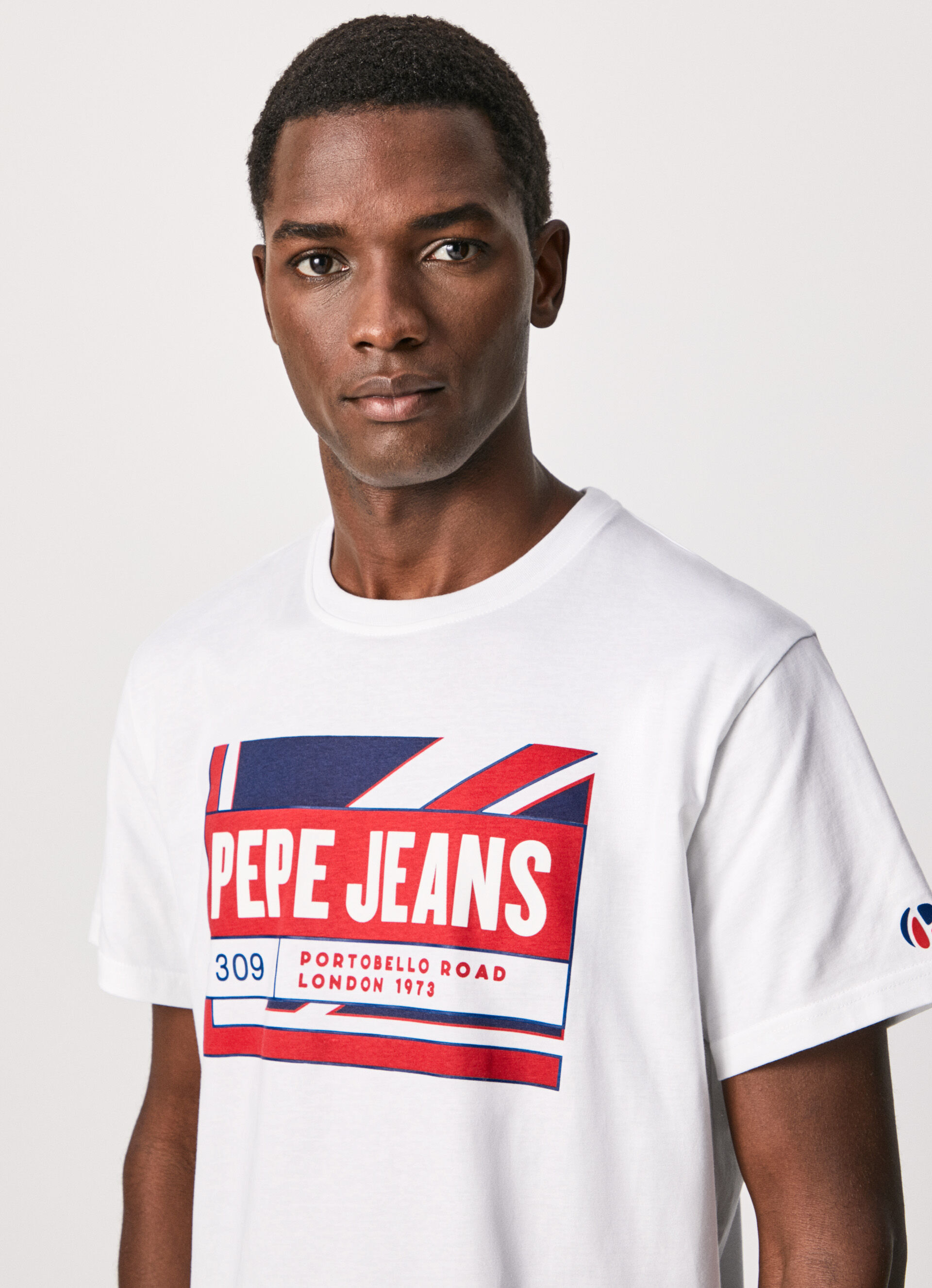ADELARD FLAG AND LOGO T-SHIRT | Pepe Jeans