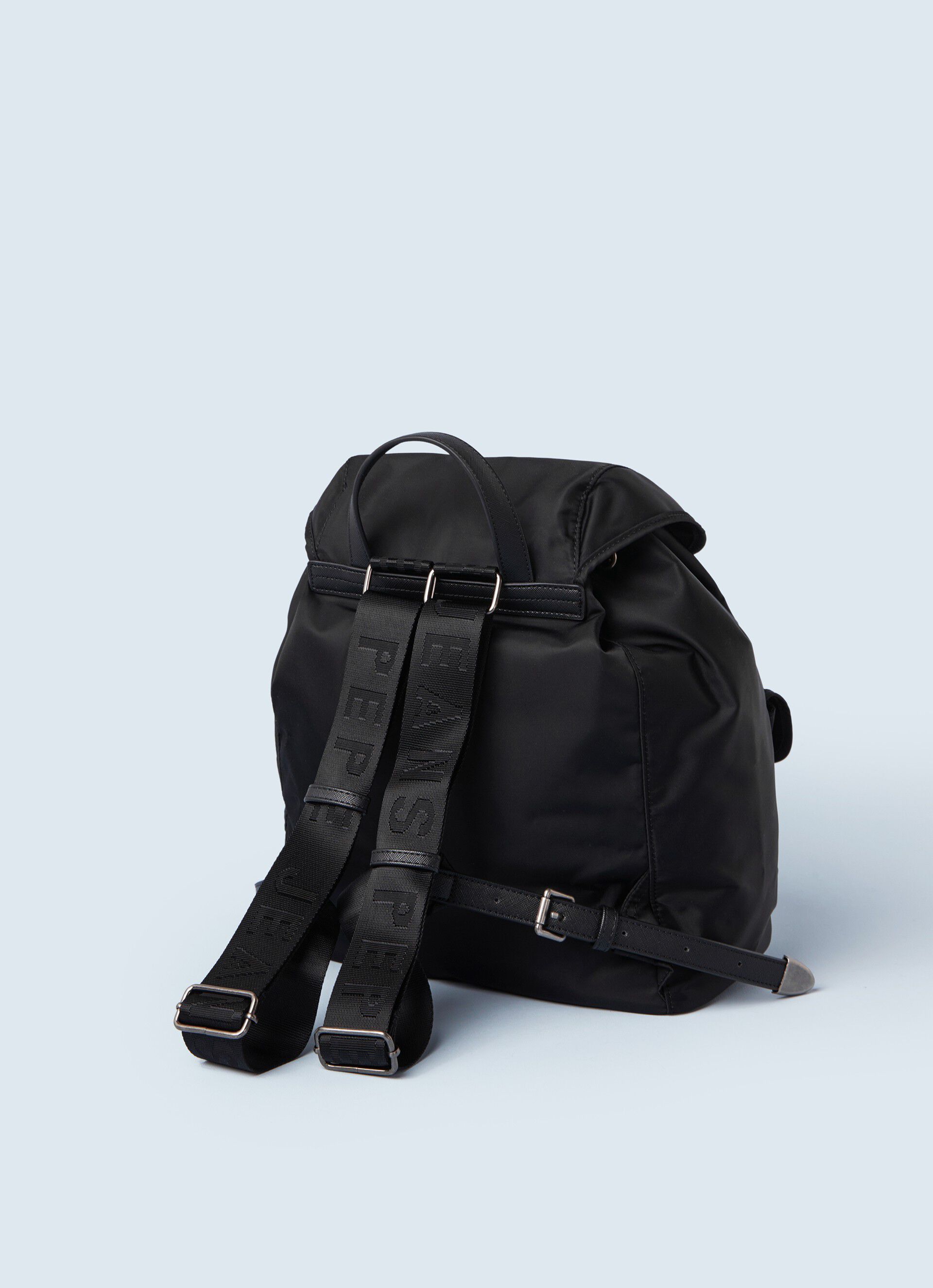 leather effect backpack