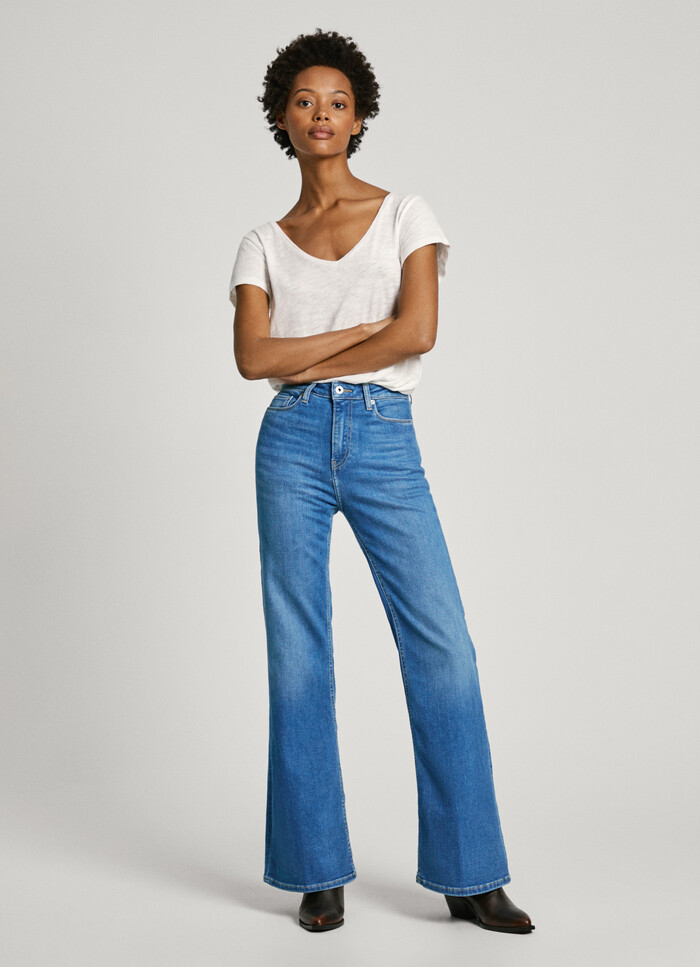 HIGH-RISE FLARE FIT JEANS - WILLA