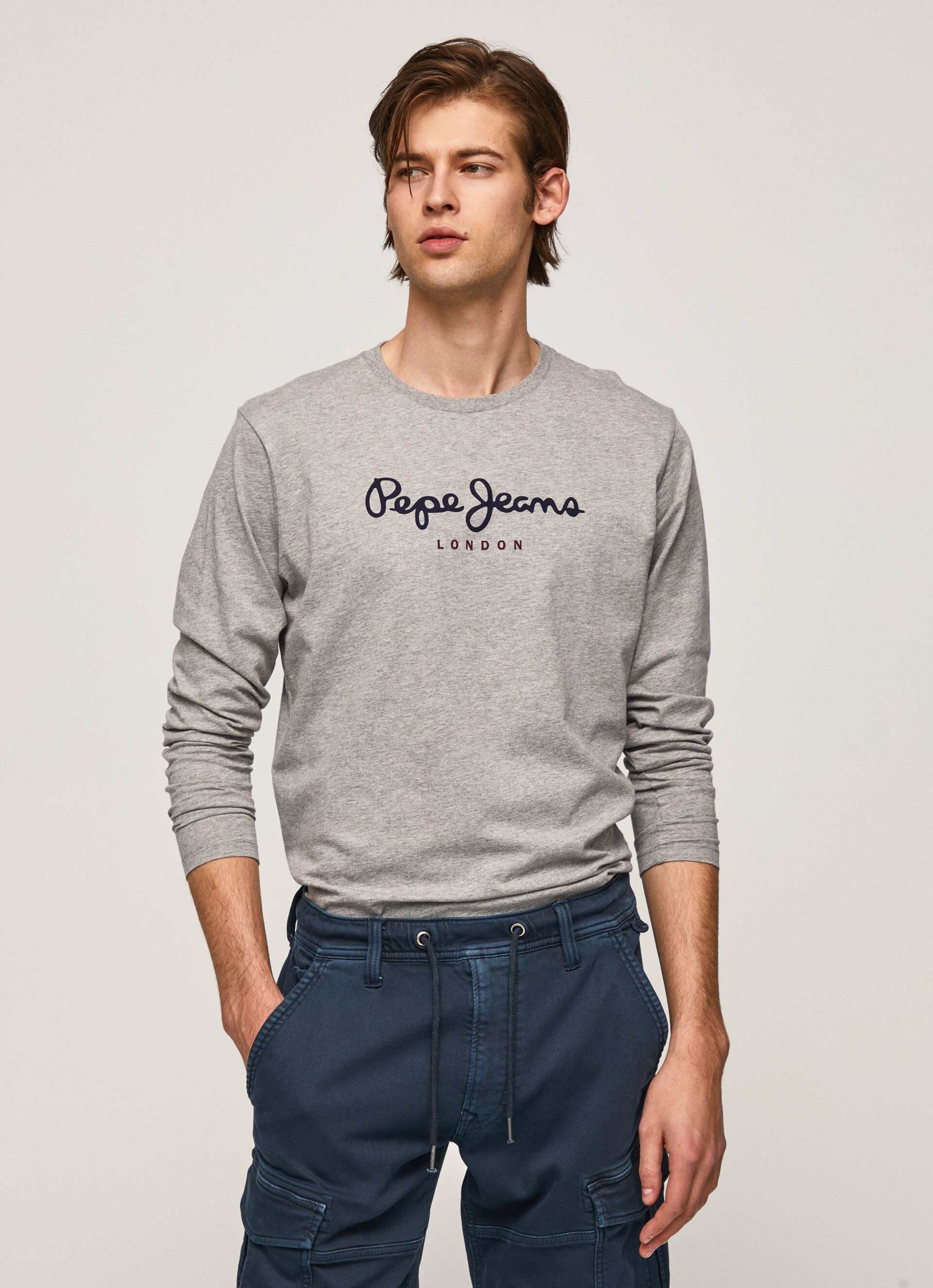 EGGO LONG N LONG-SLEEVED BASIC T-SHIRT | PepeJeans