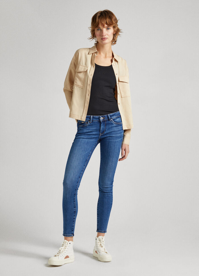LOW-RISE SKINNY FIT JEANS - PIXIE