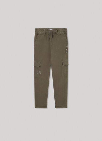 REGULAR-FIT CARGO TROUSERS