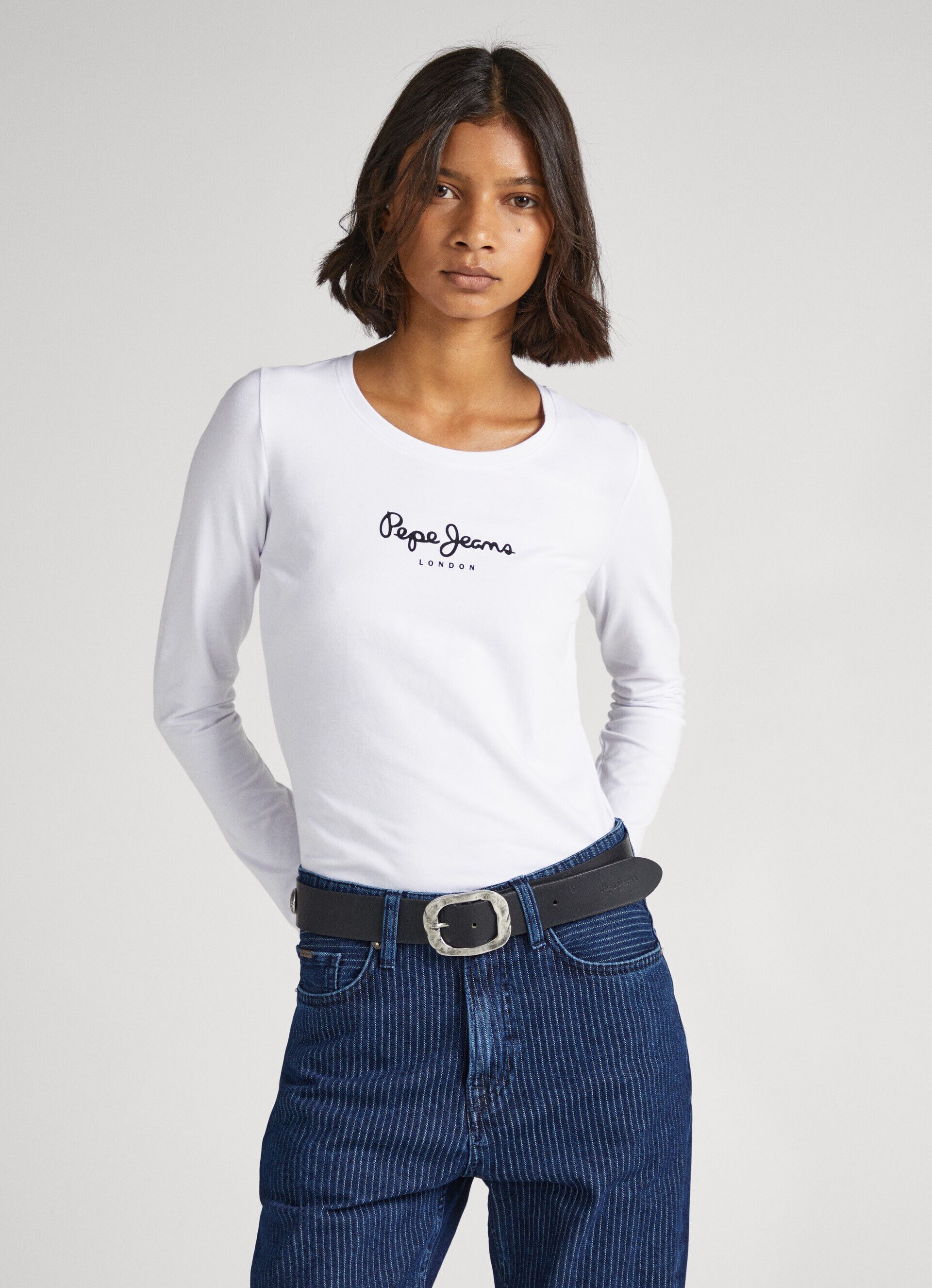 Femmes Vêtements Hauts & t-shirts T-shirts Pepe Jeans T-shirts Tee shirt pep jeans 