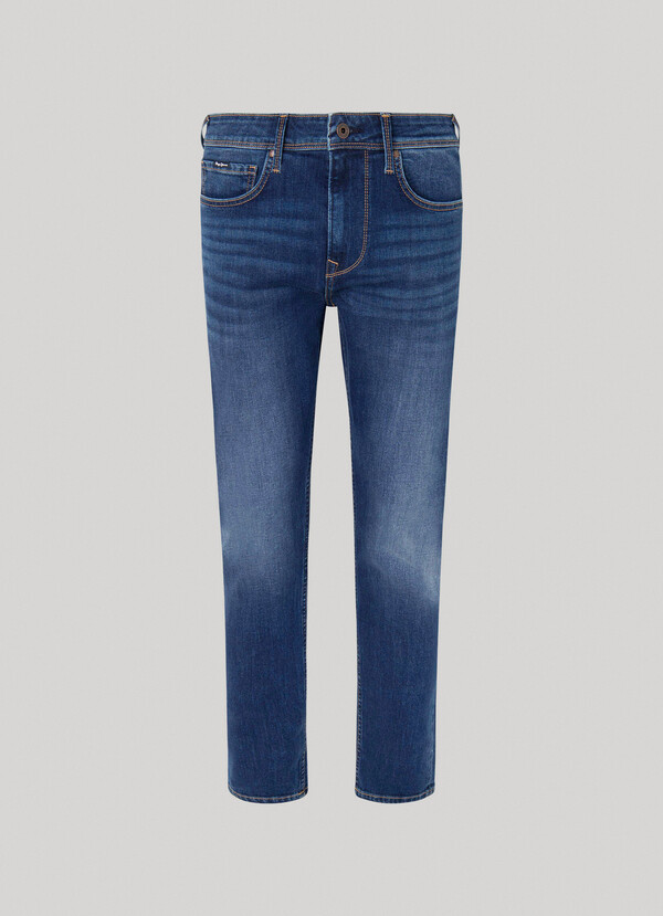 SKINNY FIT MID-RISE JEANS - FINSBURY
