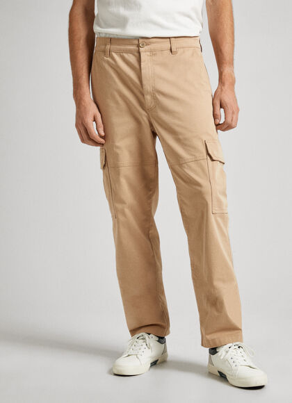 REGULAR FIT CARGO TROUSERS