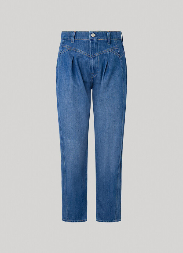 HIGH-RISE STRAIGHT FIT JEANS