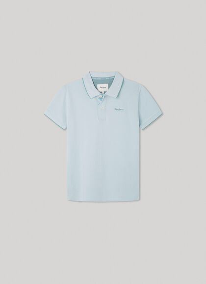 PIQUÉ POLO SHIRT WITH EMBOSSED LOGO