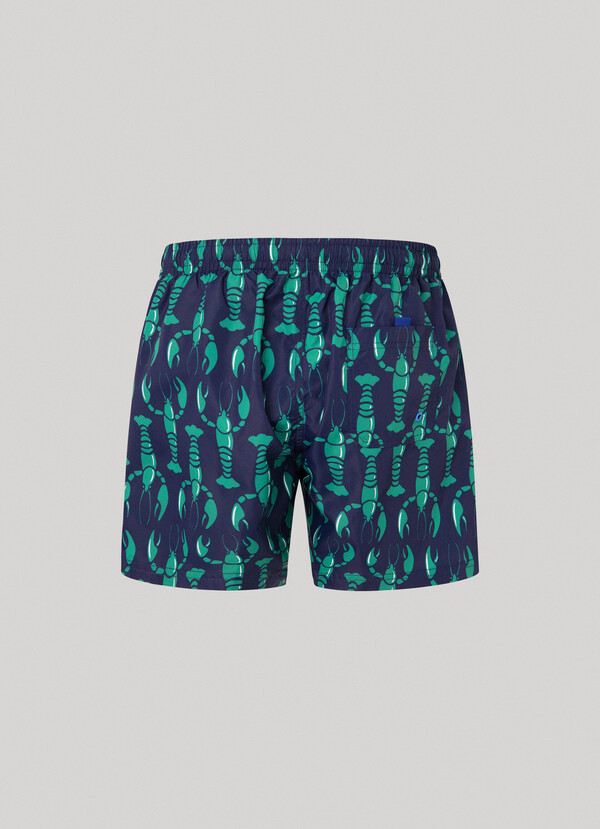 SWIM SHORTS WITH LOBSTER PRINT