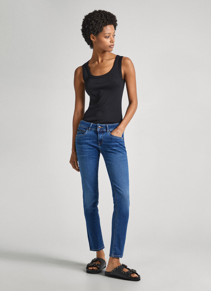 LOW-RISE SLIM FIT JEANS - NEW BROOKE