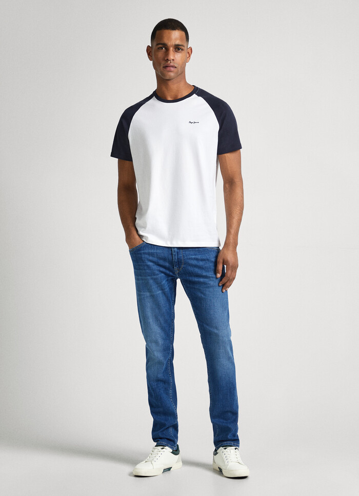 TAPER FIT MID-RISE JEANS - SPIKE