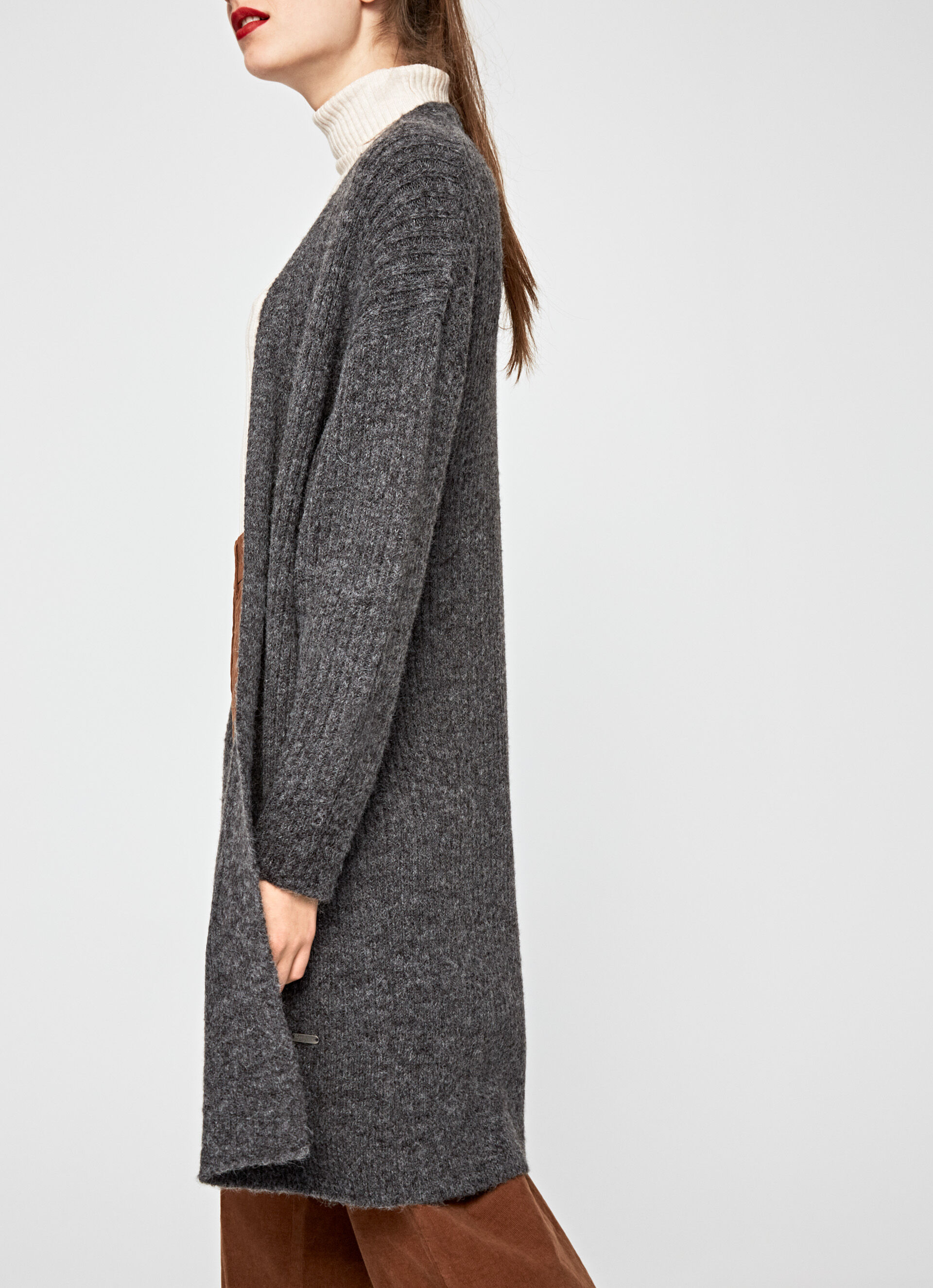 MISSCAT LONG-FIT OPEN CARDIGAN | WOMEN