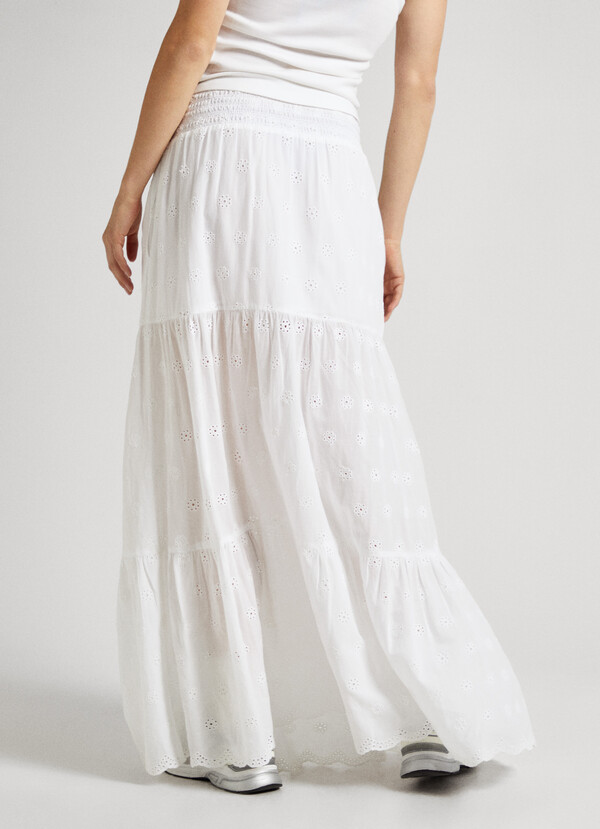 MAXI SKIRT WITH OPENWORK DETAIL
