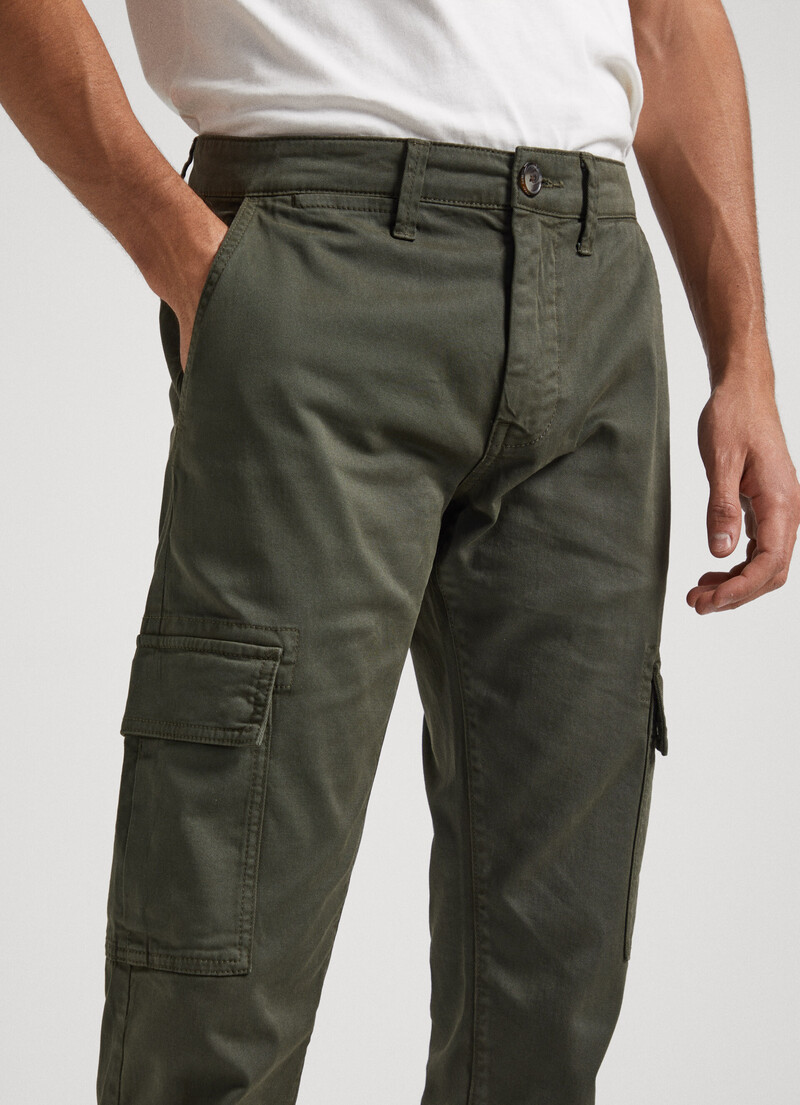 Jogging Man Tracksuit Trousers Pockets Streetwear Beige Large Baggy Slim  Fit