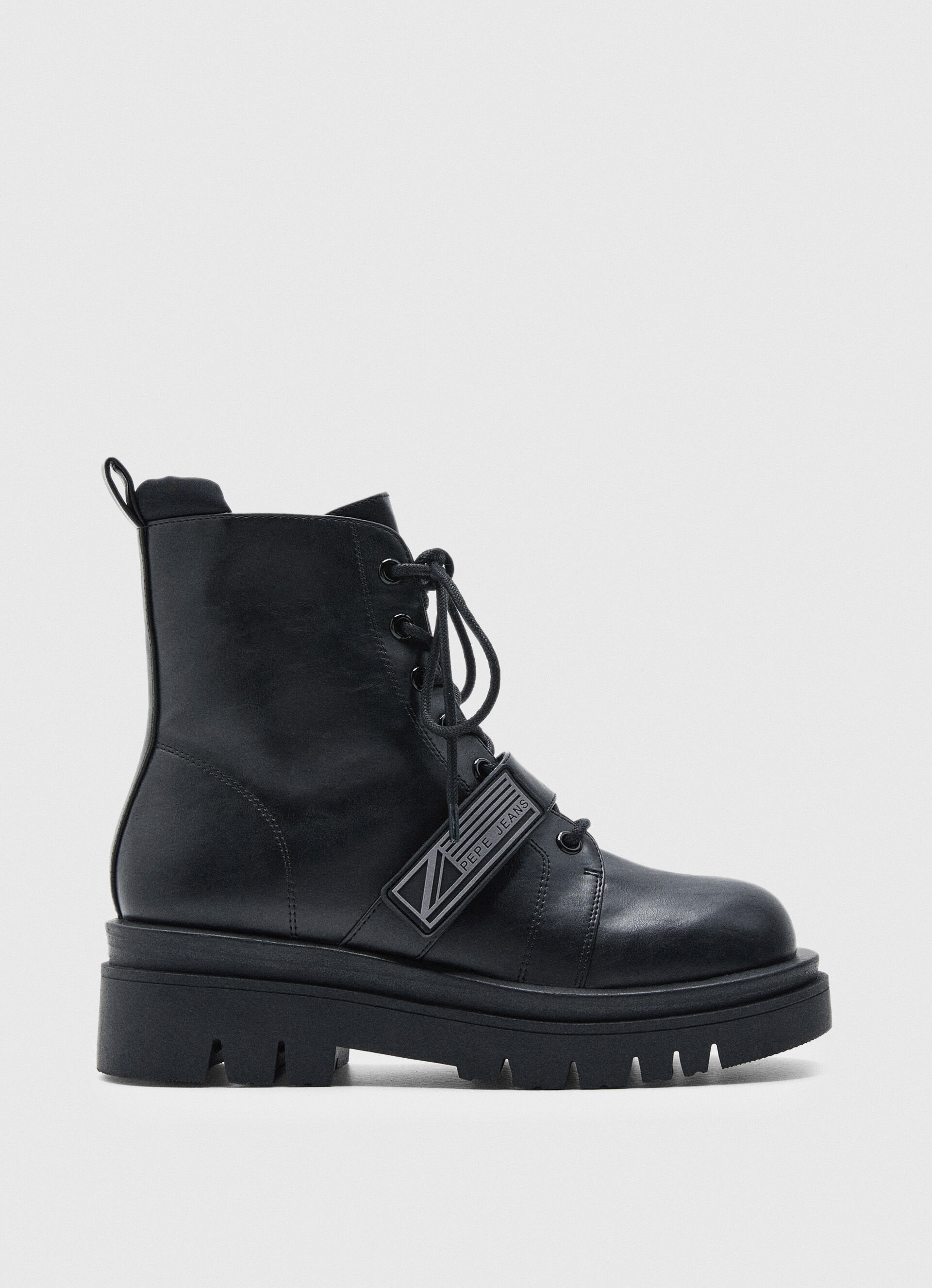 BOTAS MILITARES PEPE JEANS PMS50207 PIEL MARRON - Passe Zapaterías