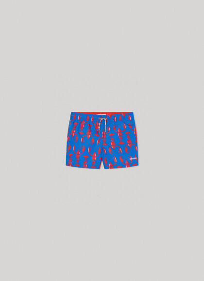 SWIM SHORTS WITH LOBSTER PRINT