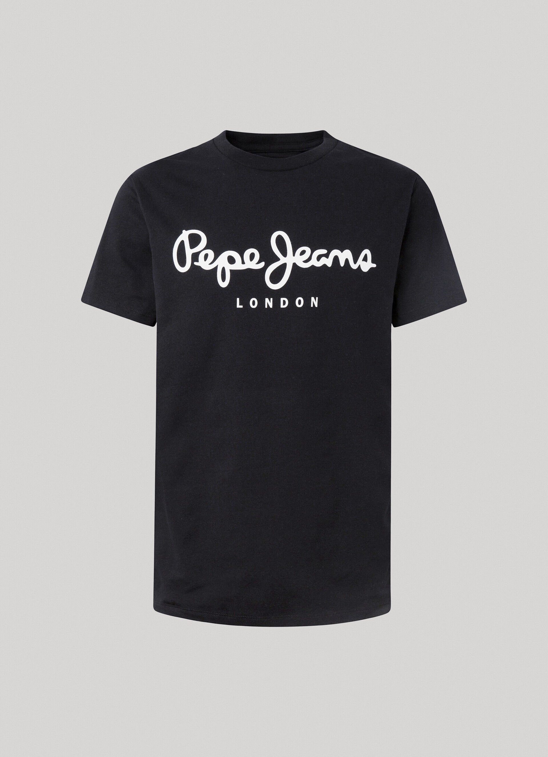 Pepe Jeans Logo T-shirt original stretch noir neuf taille XXL 