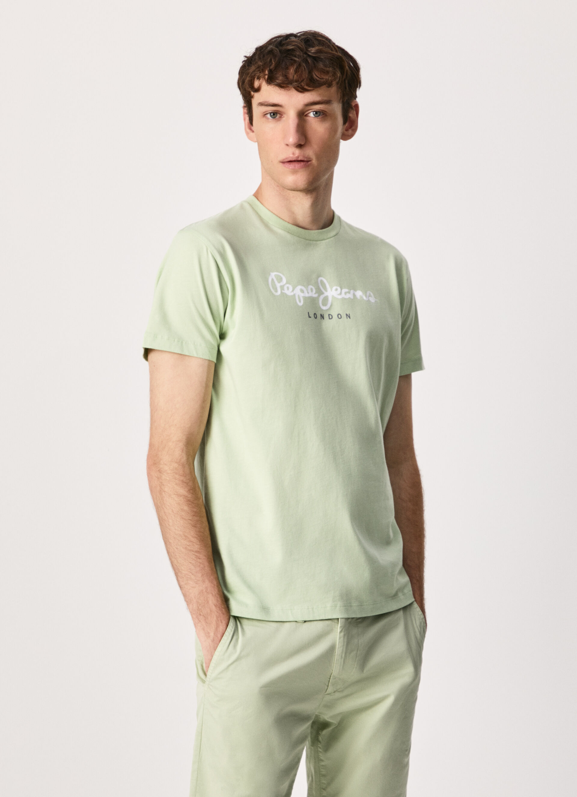 Camiseta Logo Estampado Gelu Off White | Camisetas Pepe Jeans Hombre * Cont  Roldeneg Ocios