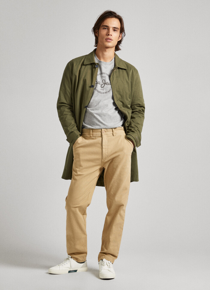 REGULAR FIT CHINO TROUSERS