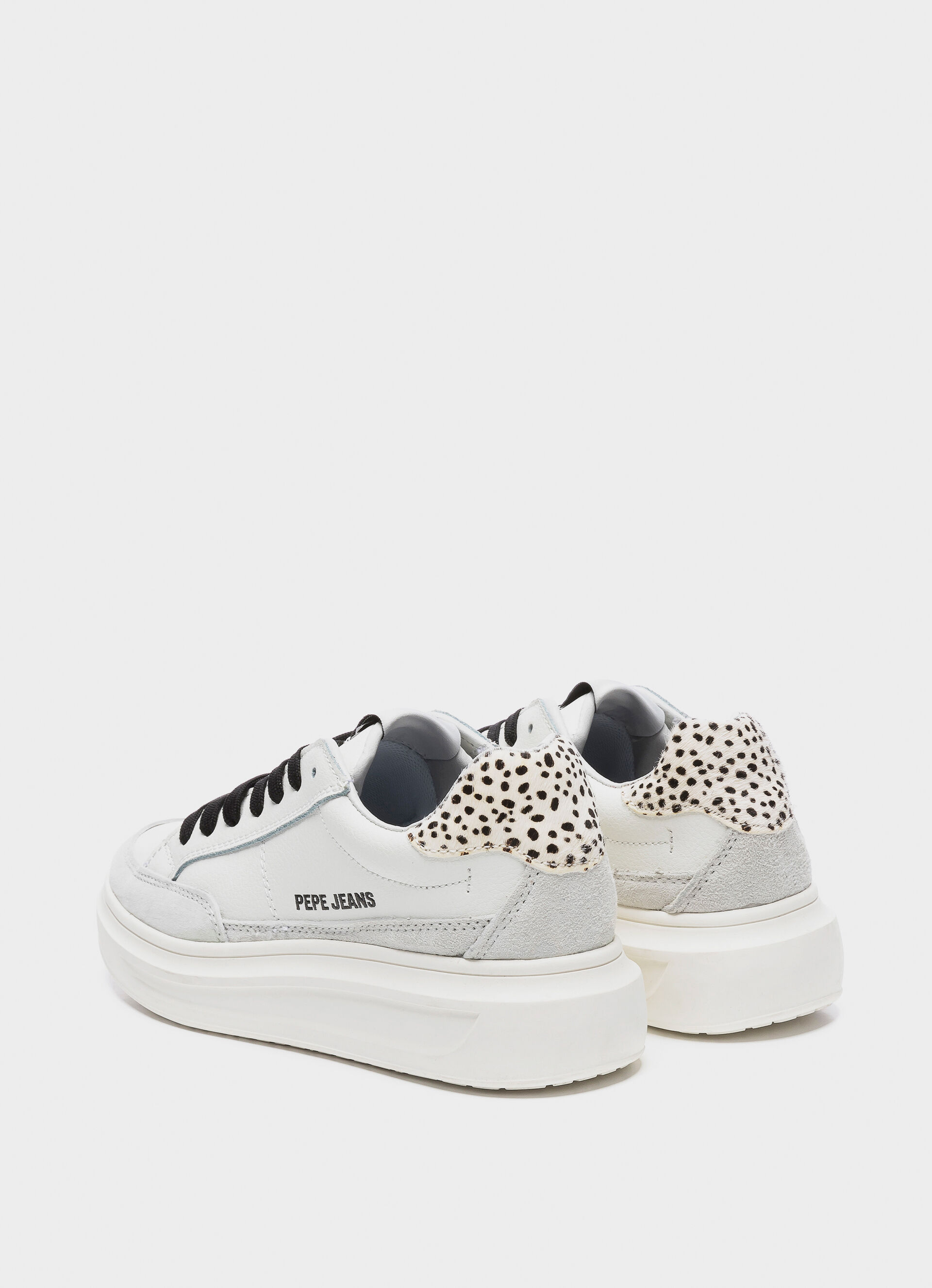 LEATHER SNEAKERS ABBEY BASS | PepeJeans