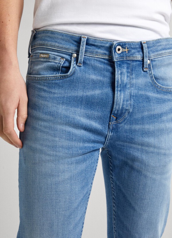 SKINNY FIT MID-RISE JEANS - FINSBURY