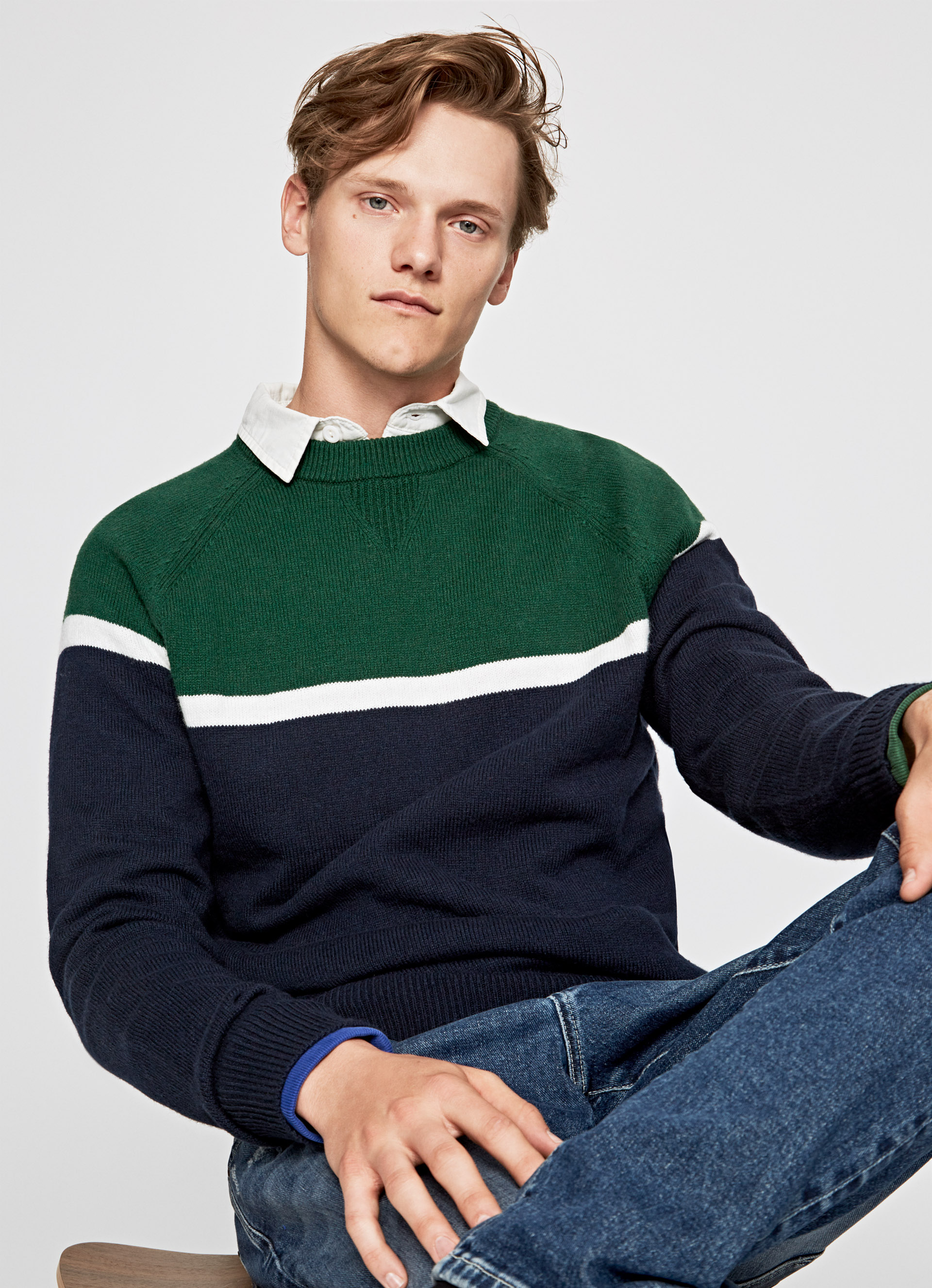 MARLON TRICOLOR SWEATER | MEN