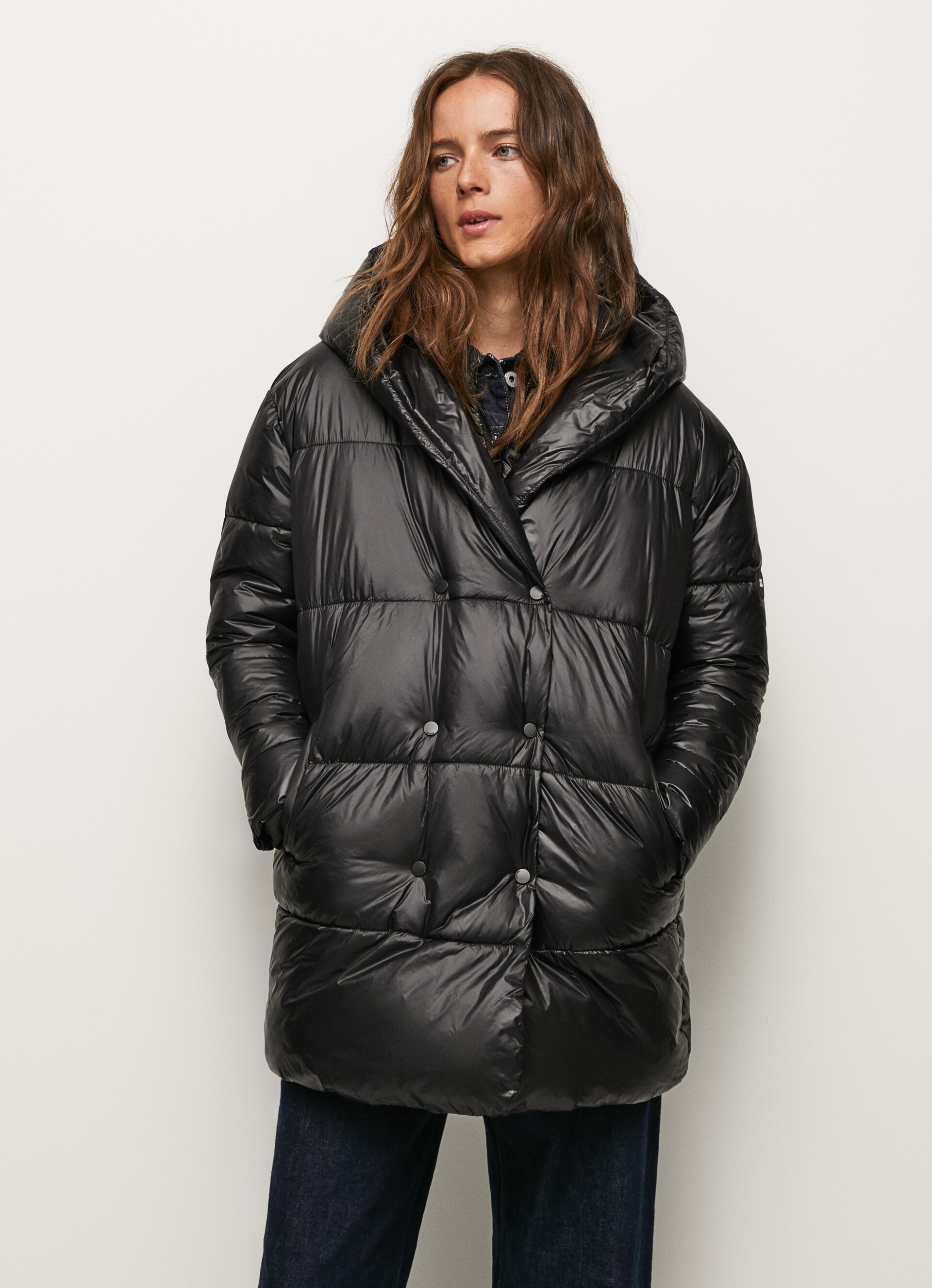 PLUMÍFERO LARGO BOTONADURA | PEPE JEANS