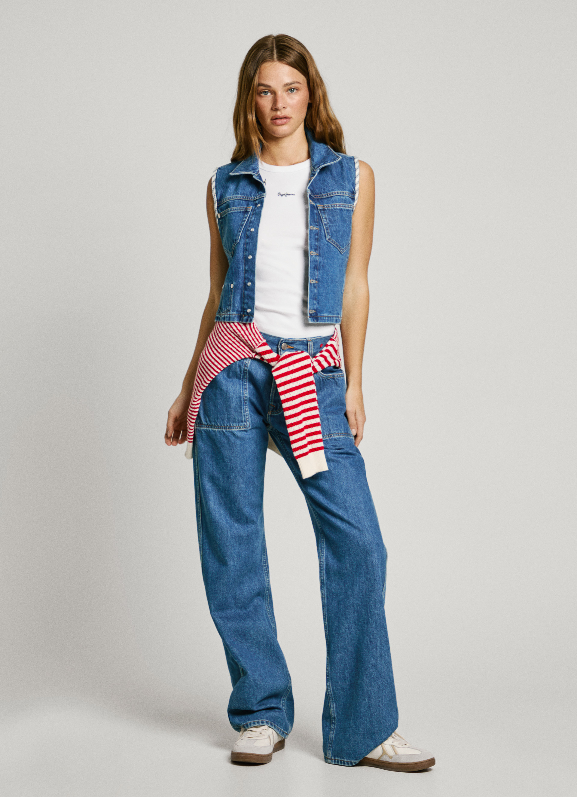 Chaleco Denim Fit Relaxed Pepe Jeans
