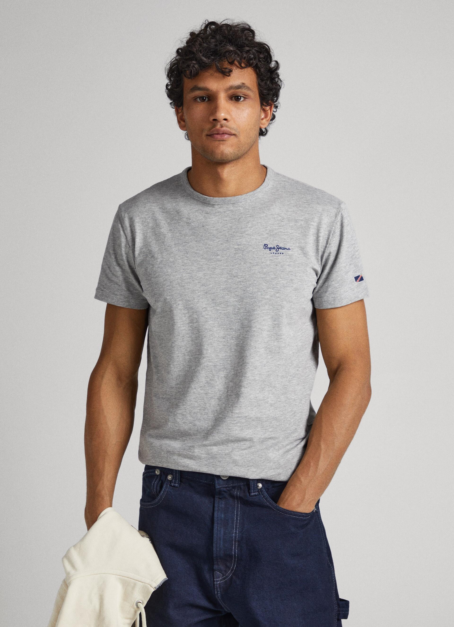 Logo Jeans Baumwoll-T-Shirt Pepe | Mit