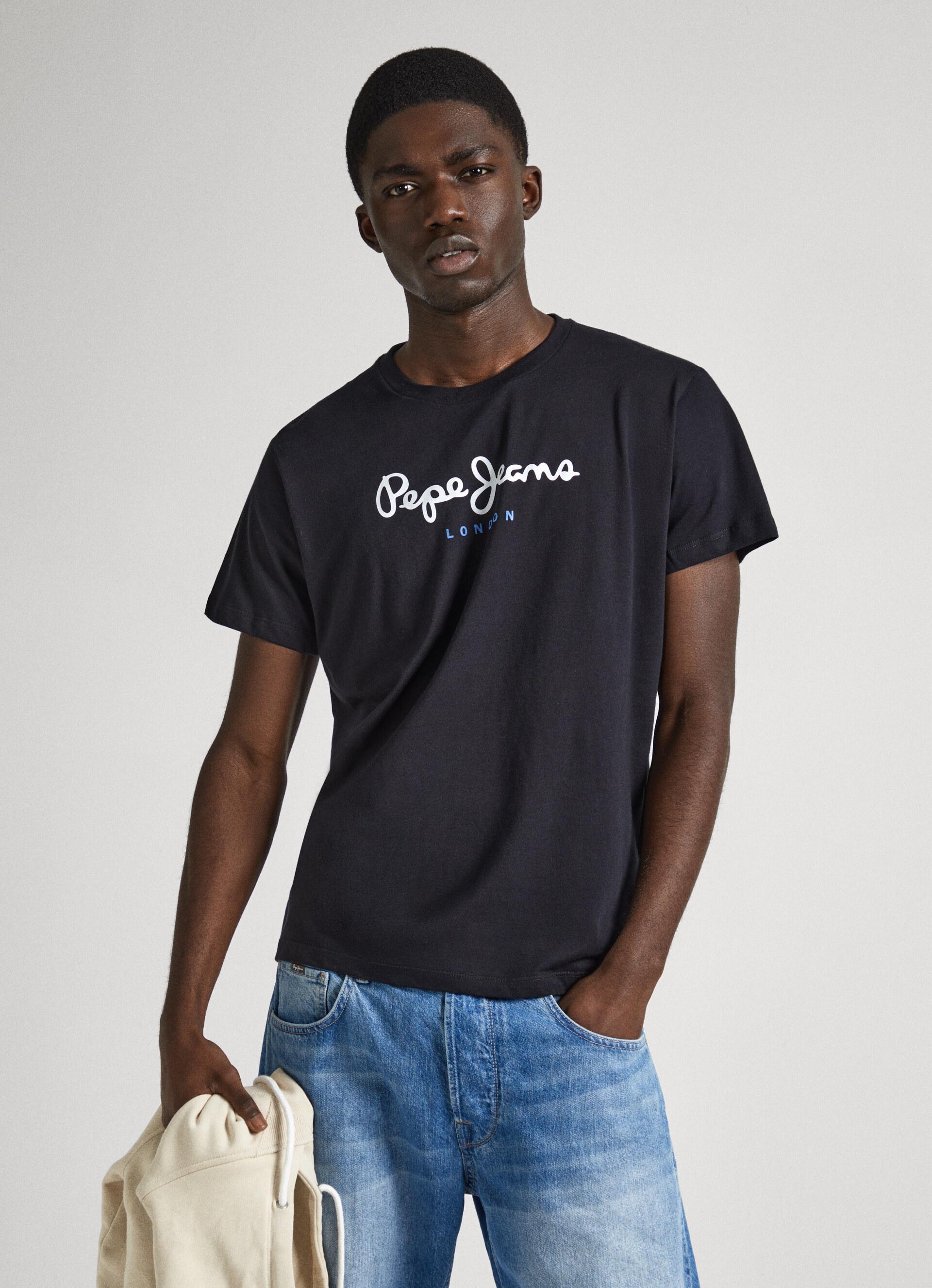 Baumwoll-T-Shirt Mit Logodruck | Pepe Jeans