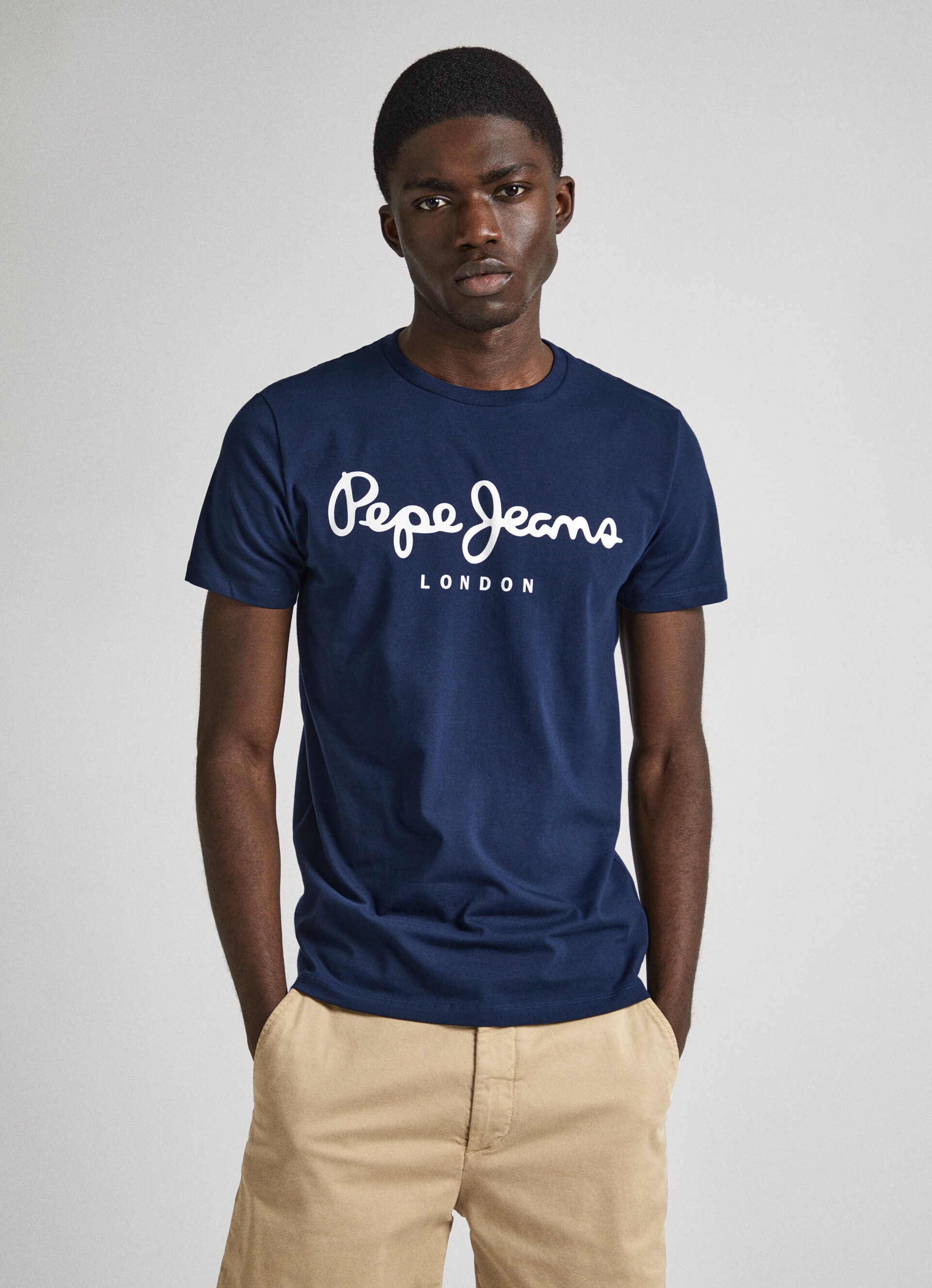 Schnäppchenmarkt Short-Sleeved Cotton T-Shirt Pepe Jeans 