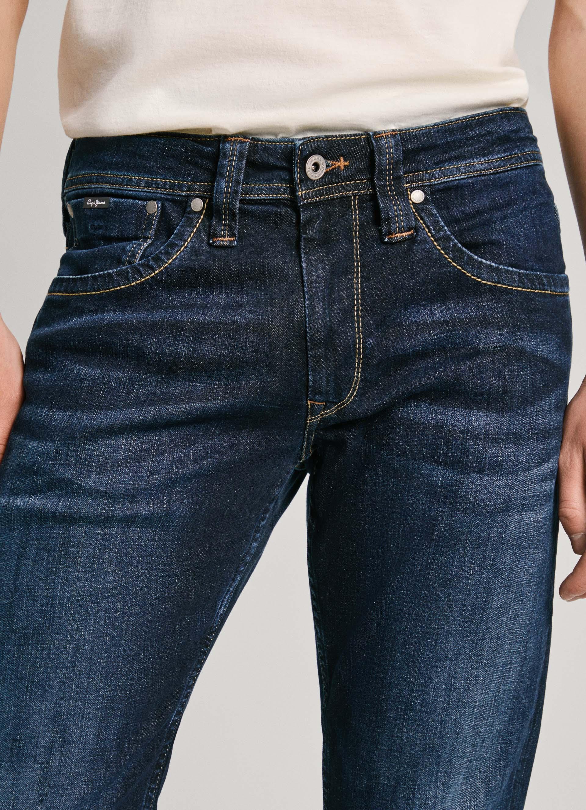 Cash Regular Fit Mid-Rise Jeans | Pepe