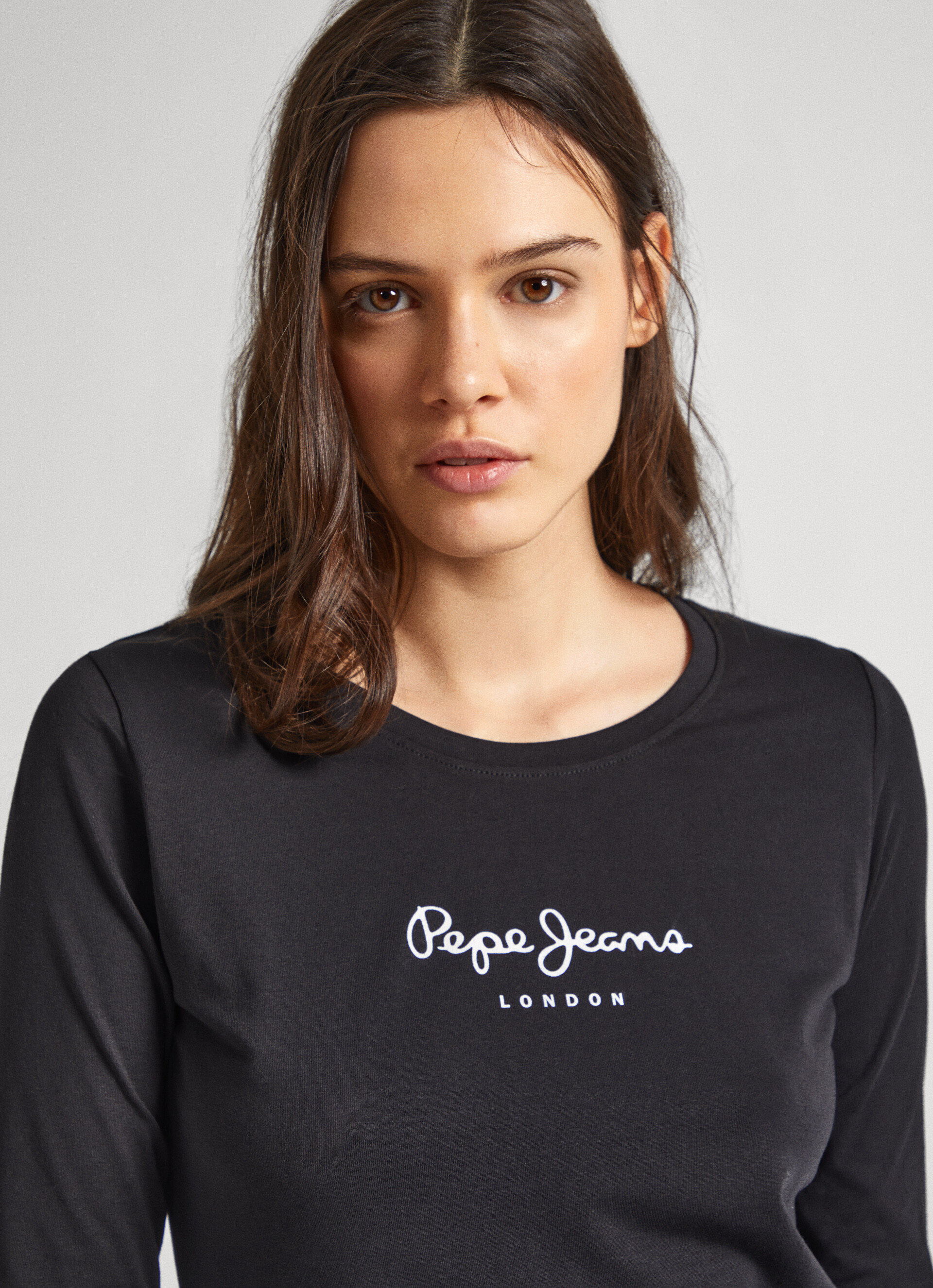 T-Shirt Jeans | Pepe Cotton Long-Sleeved