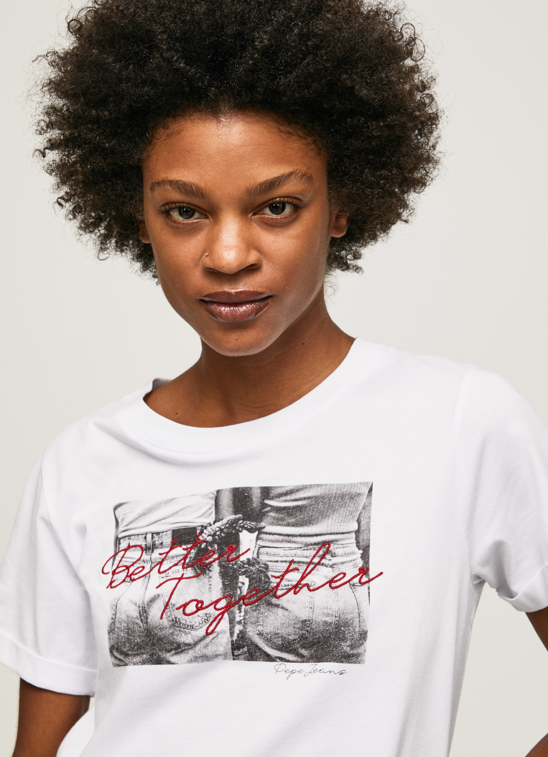 Women's White Tshirt PEPE JEANS