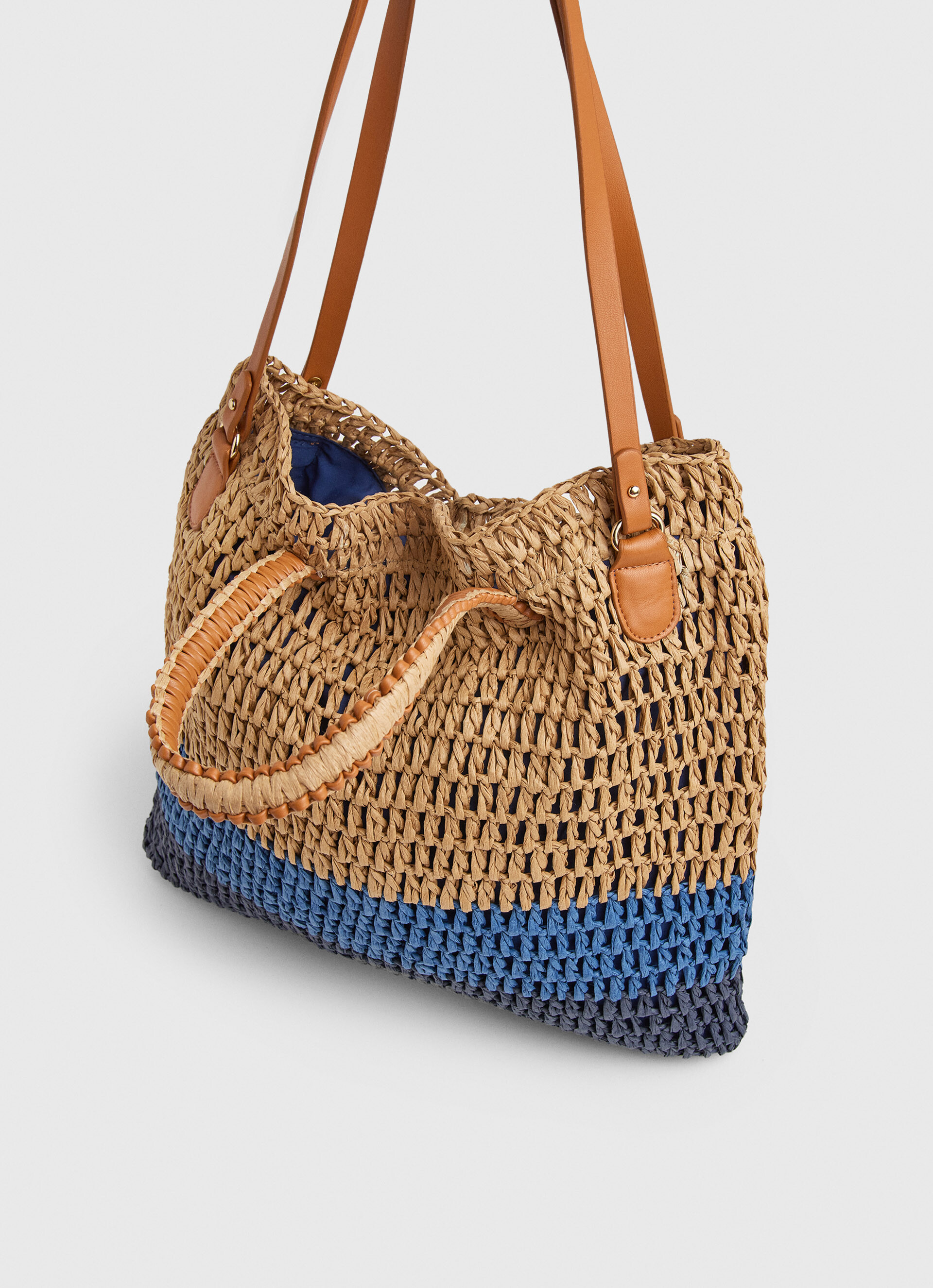 Woven Straw Tote Bag Pepe Jeans