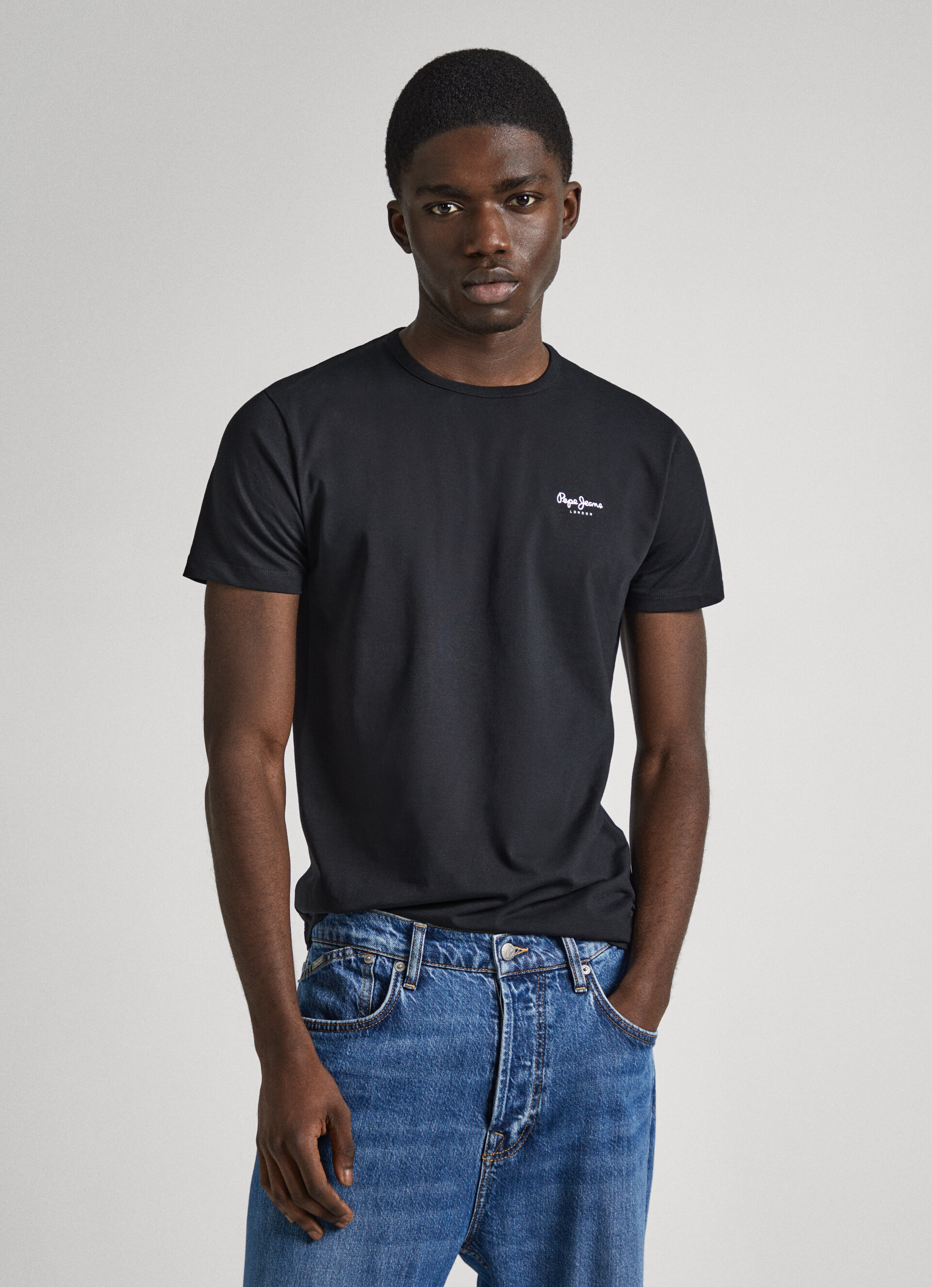 Buy Pepe Jeans Men's Slim Fit T-Shirt (PM509054640L_Sea Green at Amazon.in
