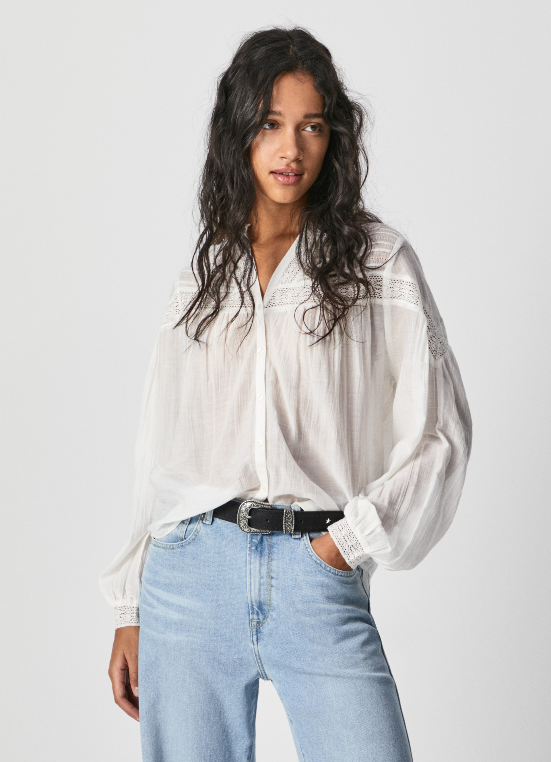 NAN BLOUSE WITH DETAILS | Pepe Jeans