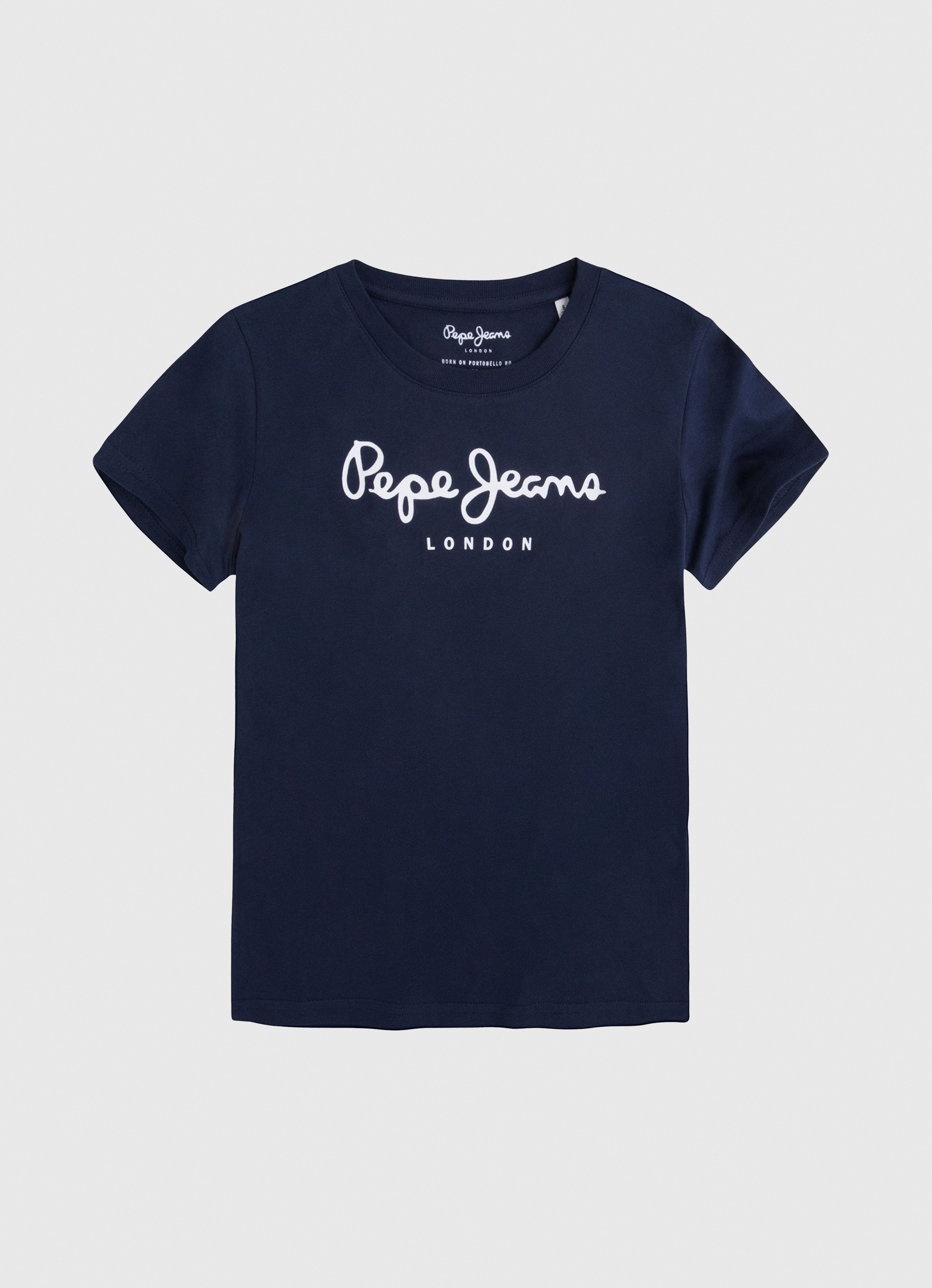 Cotton T-Shirt With Printed Logo | Pepe Jeans