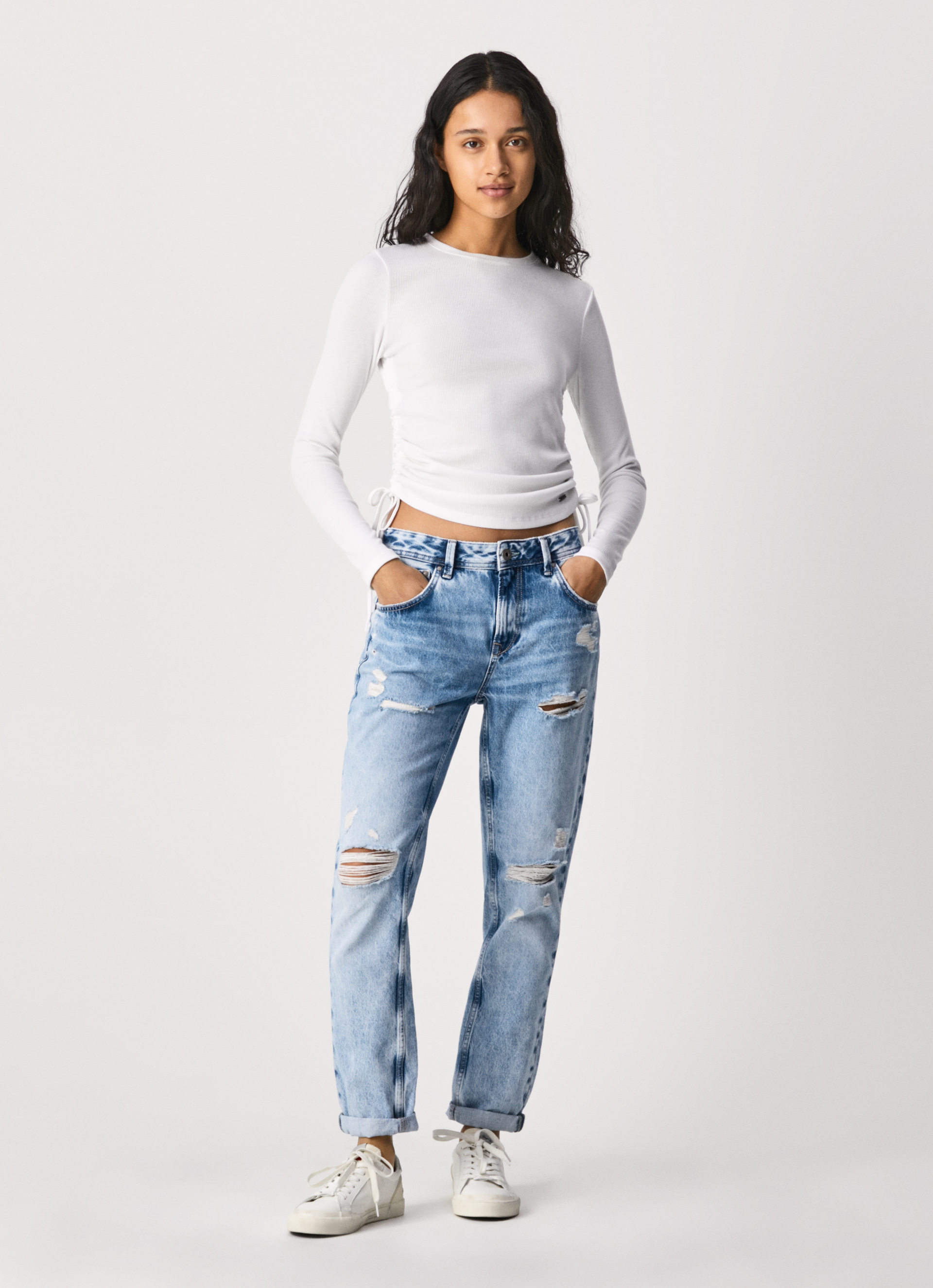 VIOLET MOM CARROT FIT HIGH WAIST JEANS | Pepe Jeans