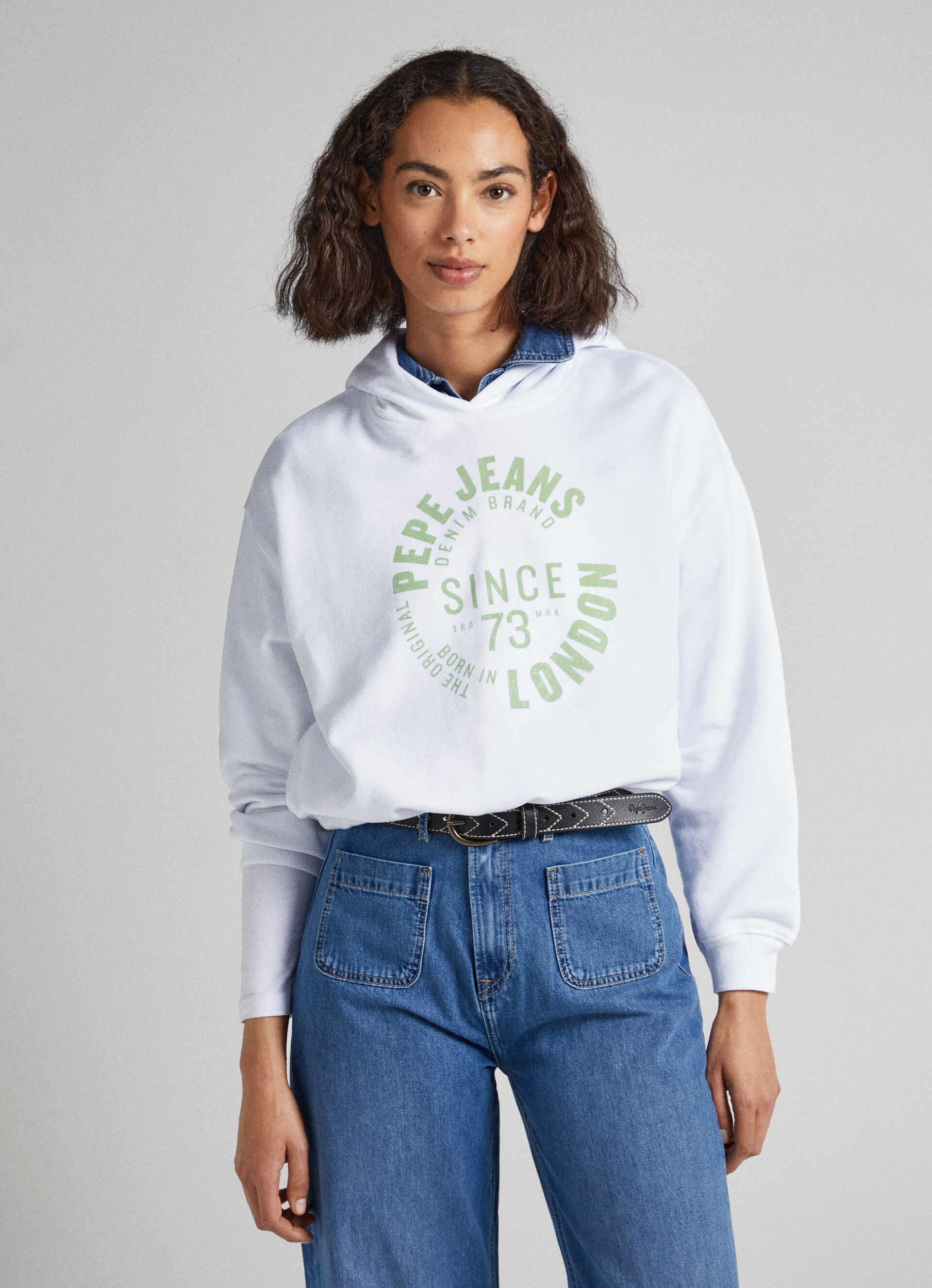Cotton Hoodie Sweatshirt | Pepe Jeans