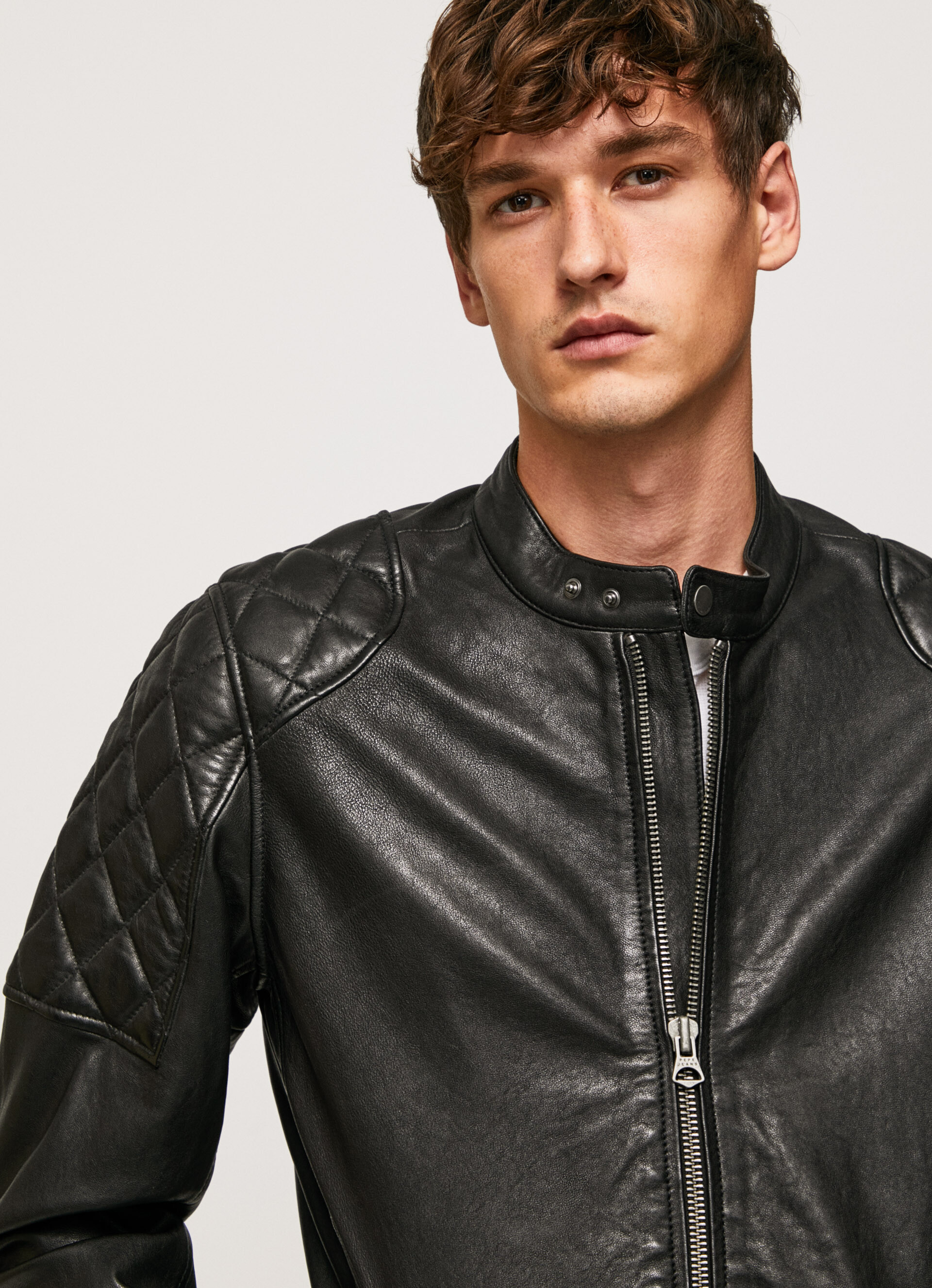 pepe jeans leather jacket