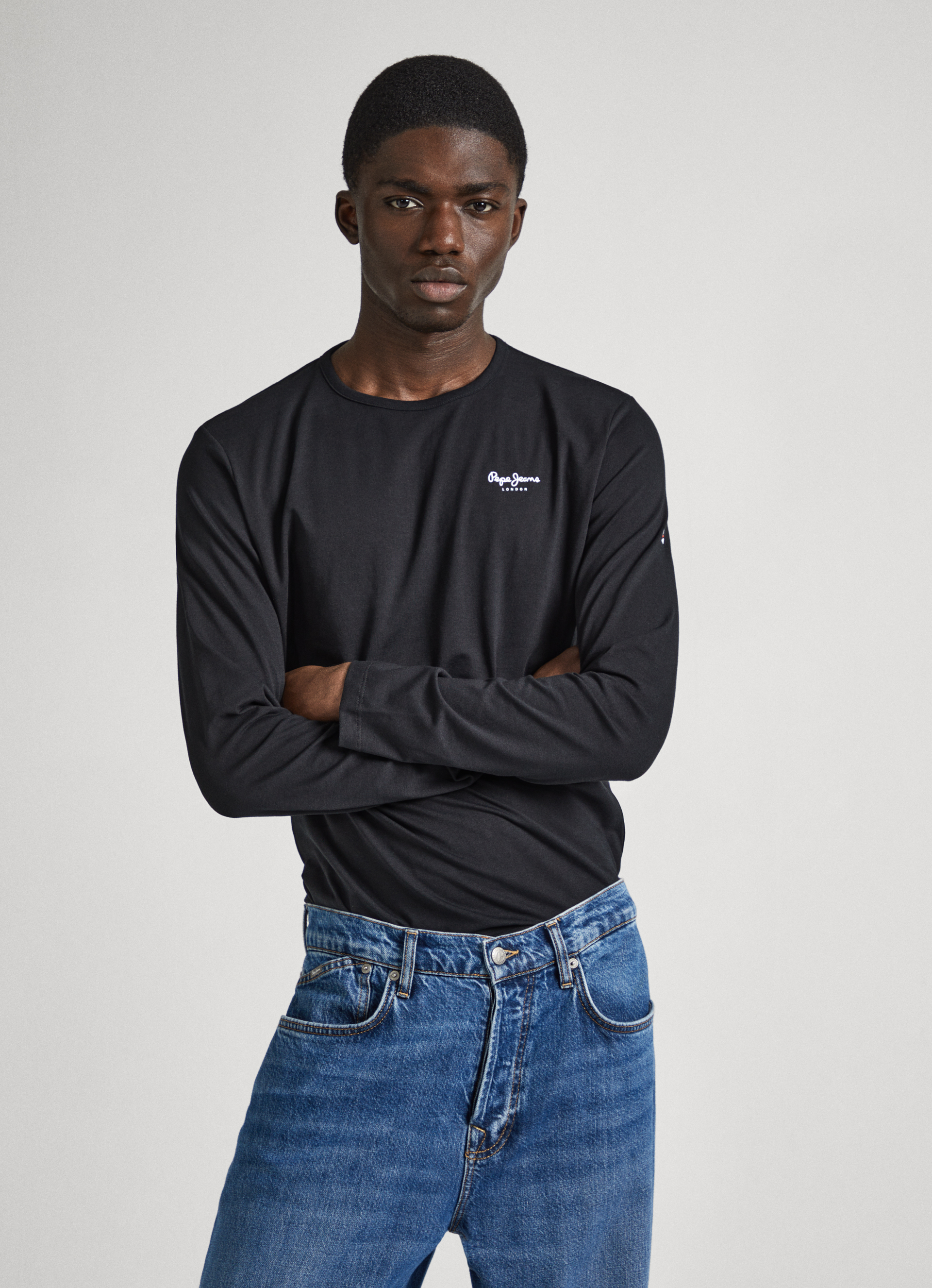 Long-Sleeved Cotton T-Shirt | Pepe Jeans