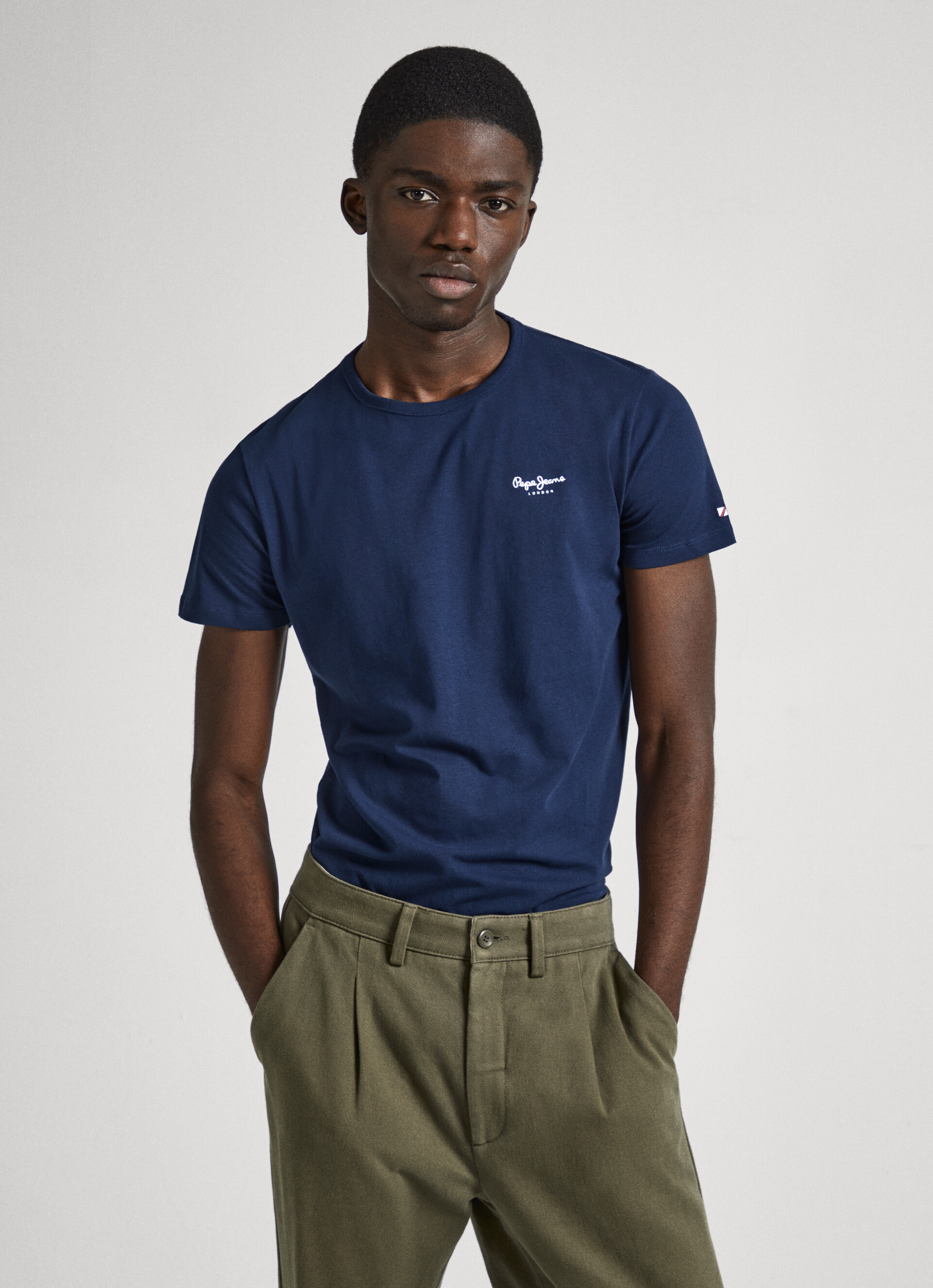 Printed Logo Cotton T-Shirt | Pepe Jeans | V-Shirts